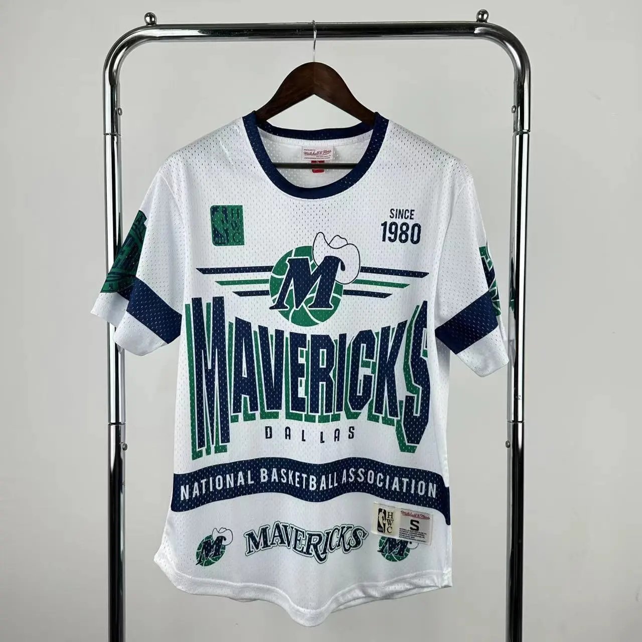 Mitchell & Ness Houston Rockets Throwback Mesh Jersey White - 16