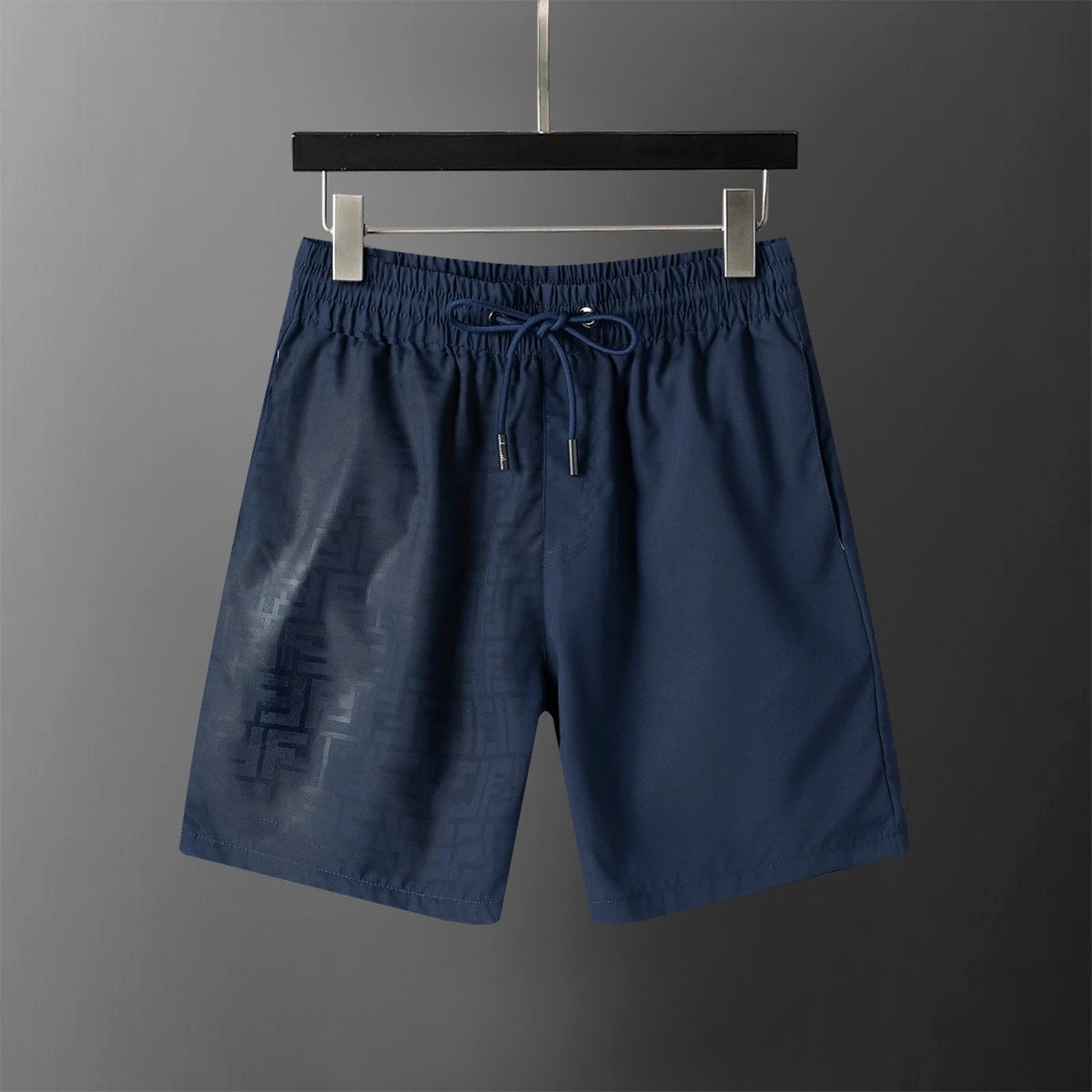 Louis Vuitton Swimwear Water-reactive monogram swim shorts with mesh lining — F28098 sapphire blue