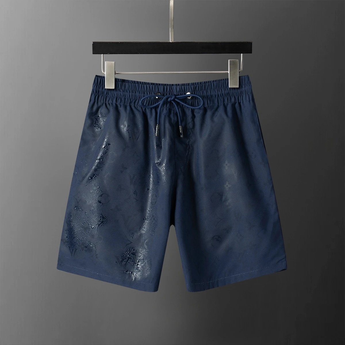Louis Vuitton Swimwear Water-reactive monogram swim shorts with mesh lining — L28102 sapphire blue