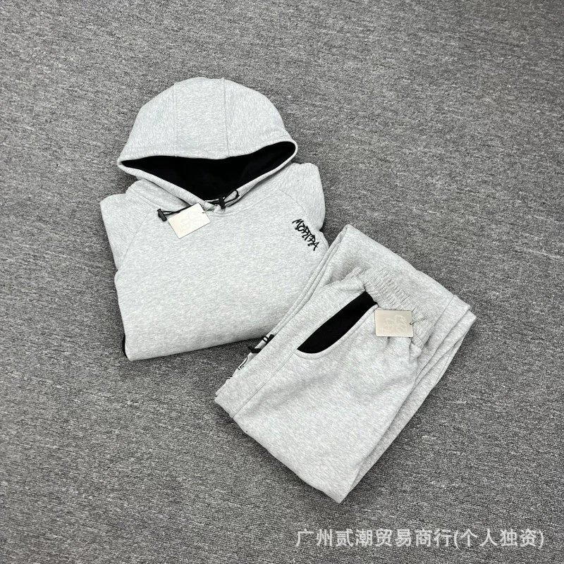Design Color-Block Hoodie Gray / Black - 20