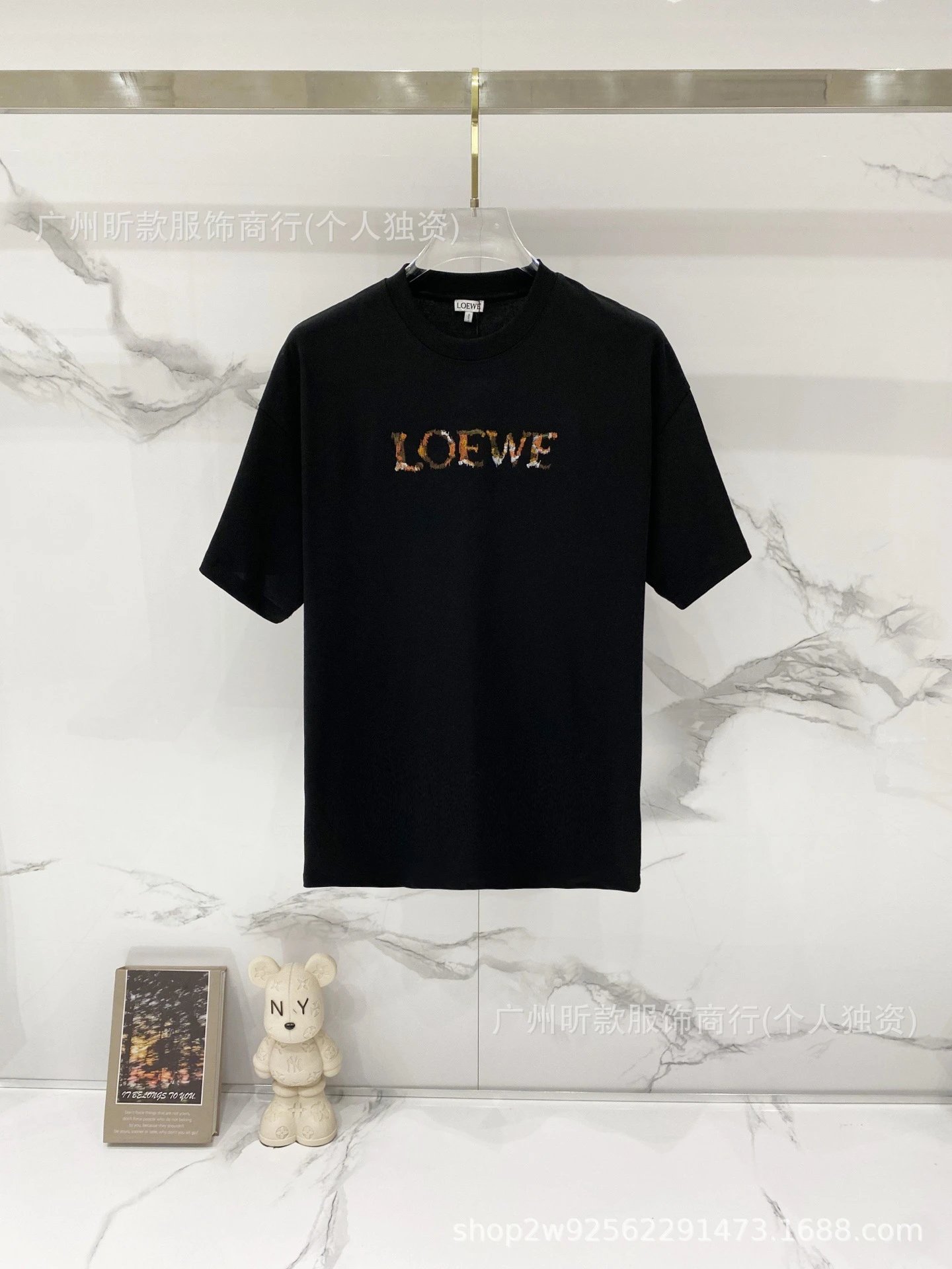 Loewe Rainbow Logo Cream T-Shirt - 41