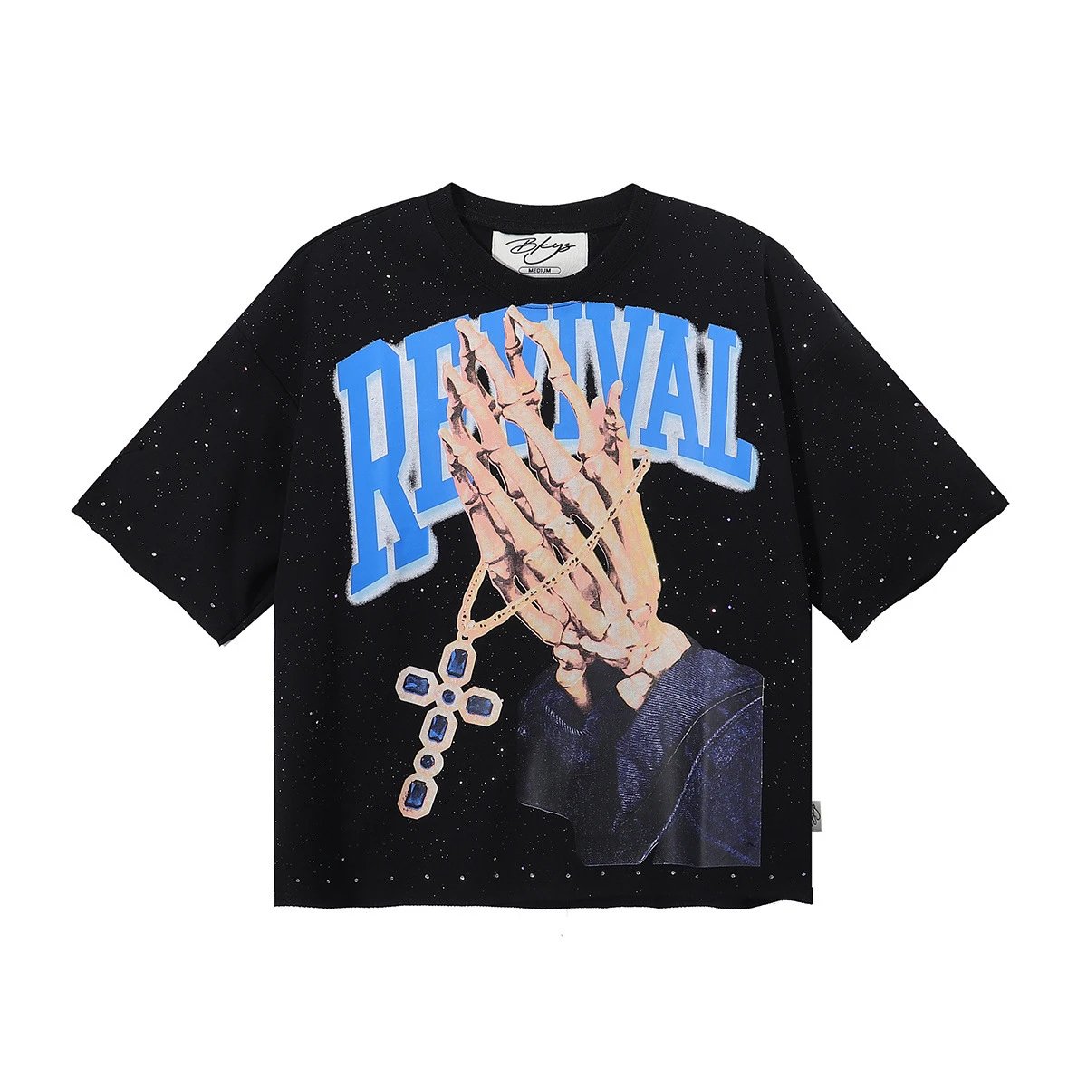 Design Bkyo Stay High Graphic Oversized T-Shirt Charcoal T-Shirts - 13