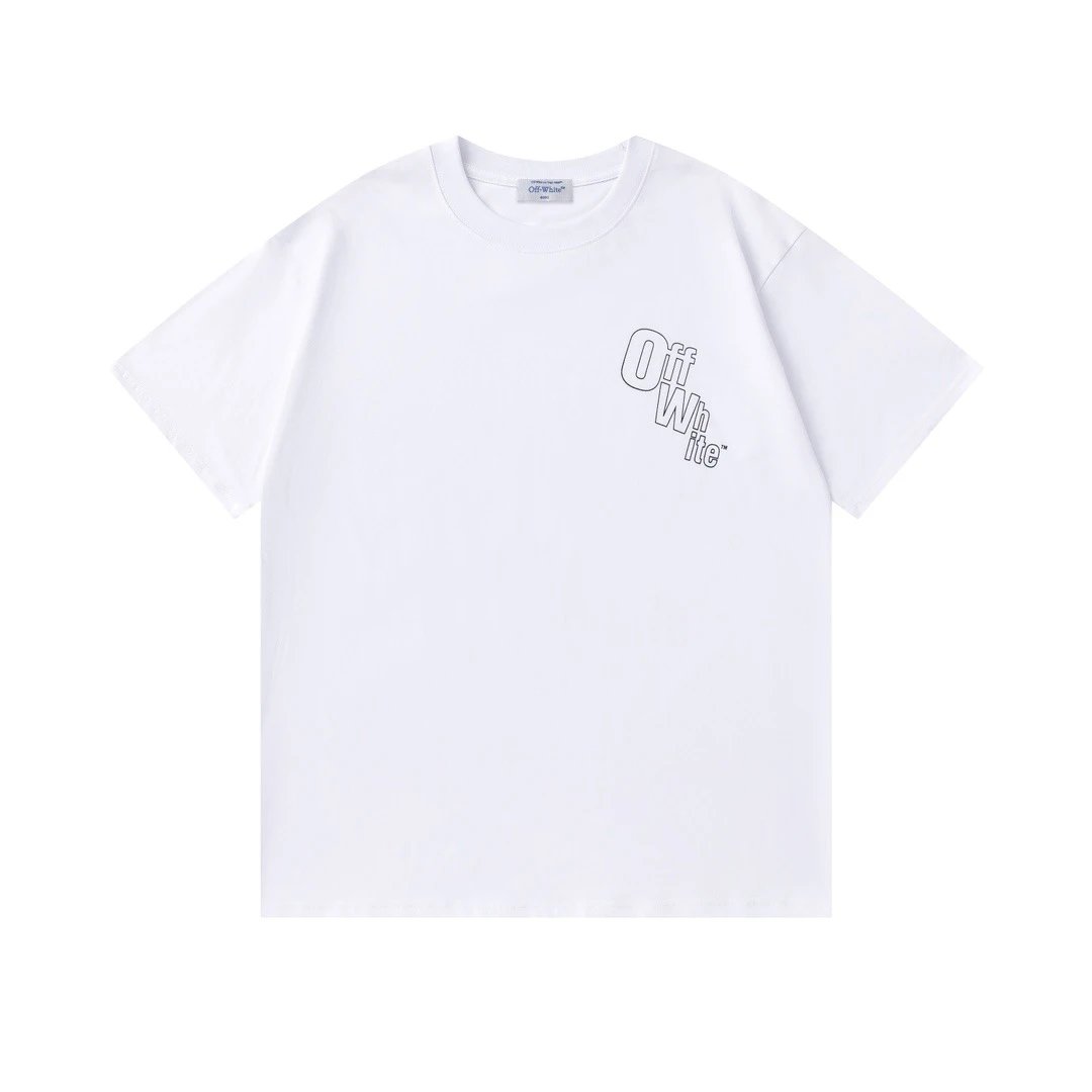 Off-White Floral Logo T-Shirt Black - 27
