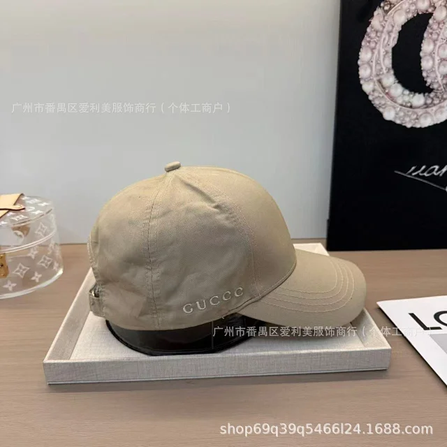 Gucci Hats Plain cotton baseball cap product detail image 9