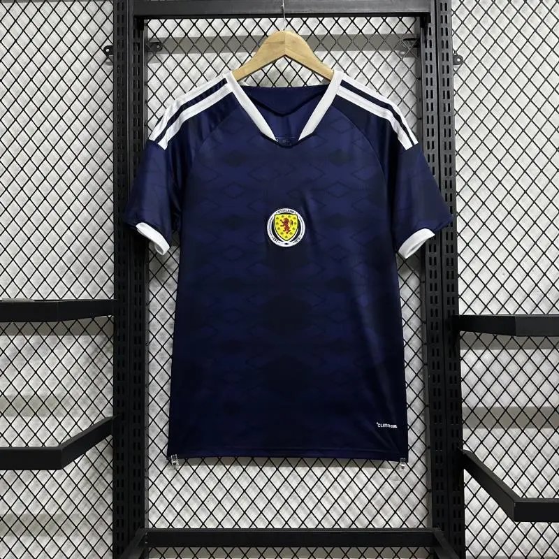 Design Scotland National Team Retro Jersey Orange Vertical Stripe Football Shirt Jersey - 14