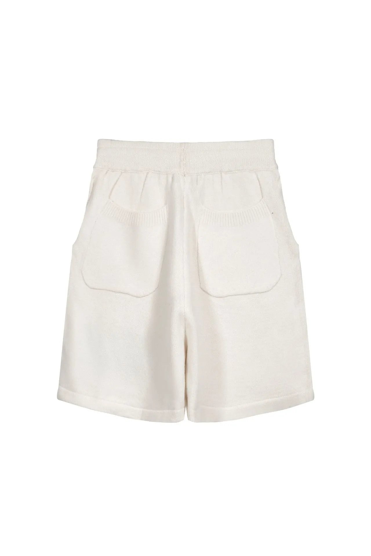Design CB Logo Knit Shorts Black White Beige Shorts - 8