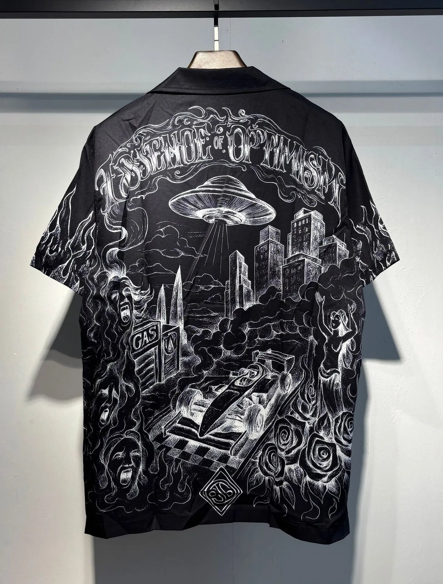 Casablanca Graphic Print Short-Sleeve Shirt Black - 15