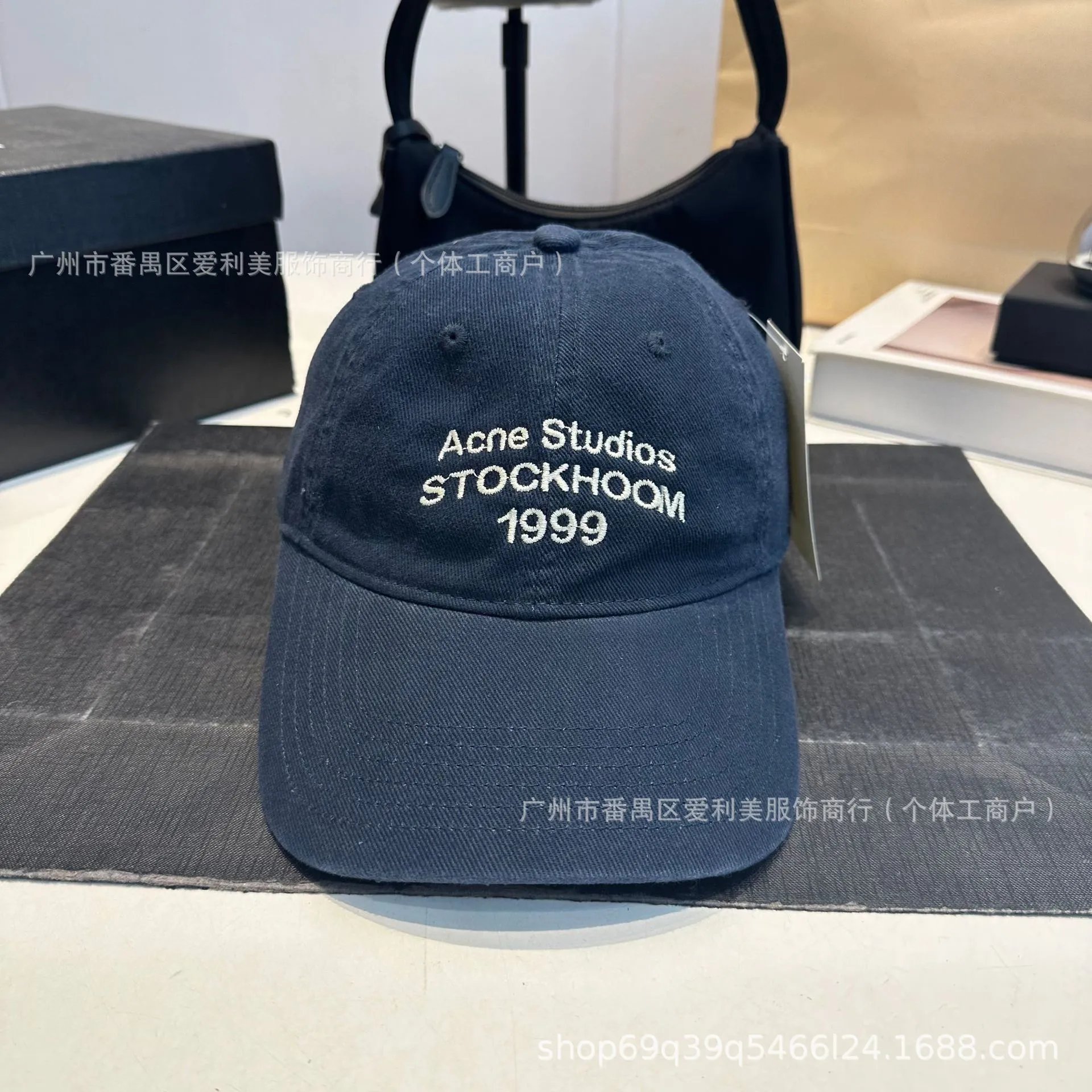 Acne Studios Stockholm 1999 Black Baseball Cap - 9