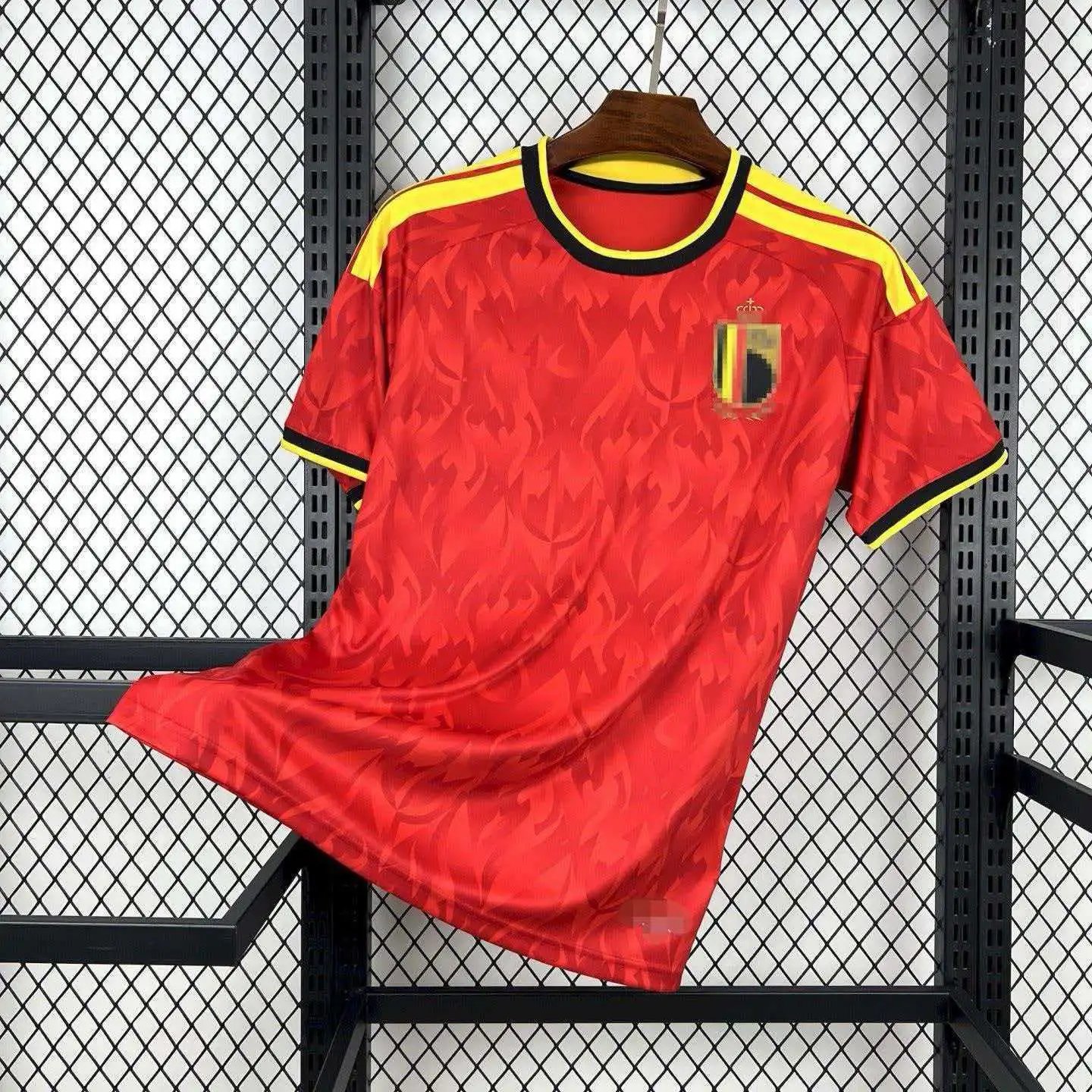 CBF Colombia National Team Retro Jersey Coral Striped Football Shirt Jersey - 10