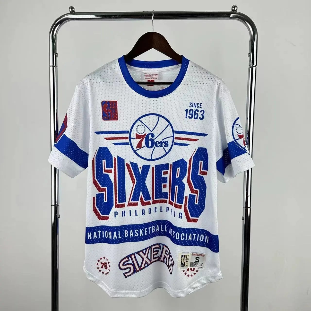 Mitchell & Ness Houston Rockets Throwback Mesh Jersey White - 15