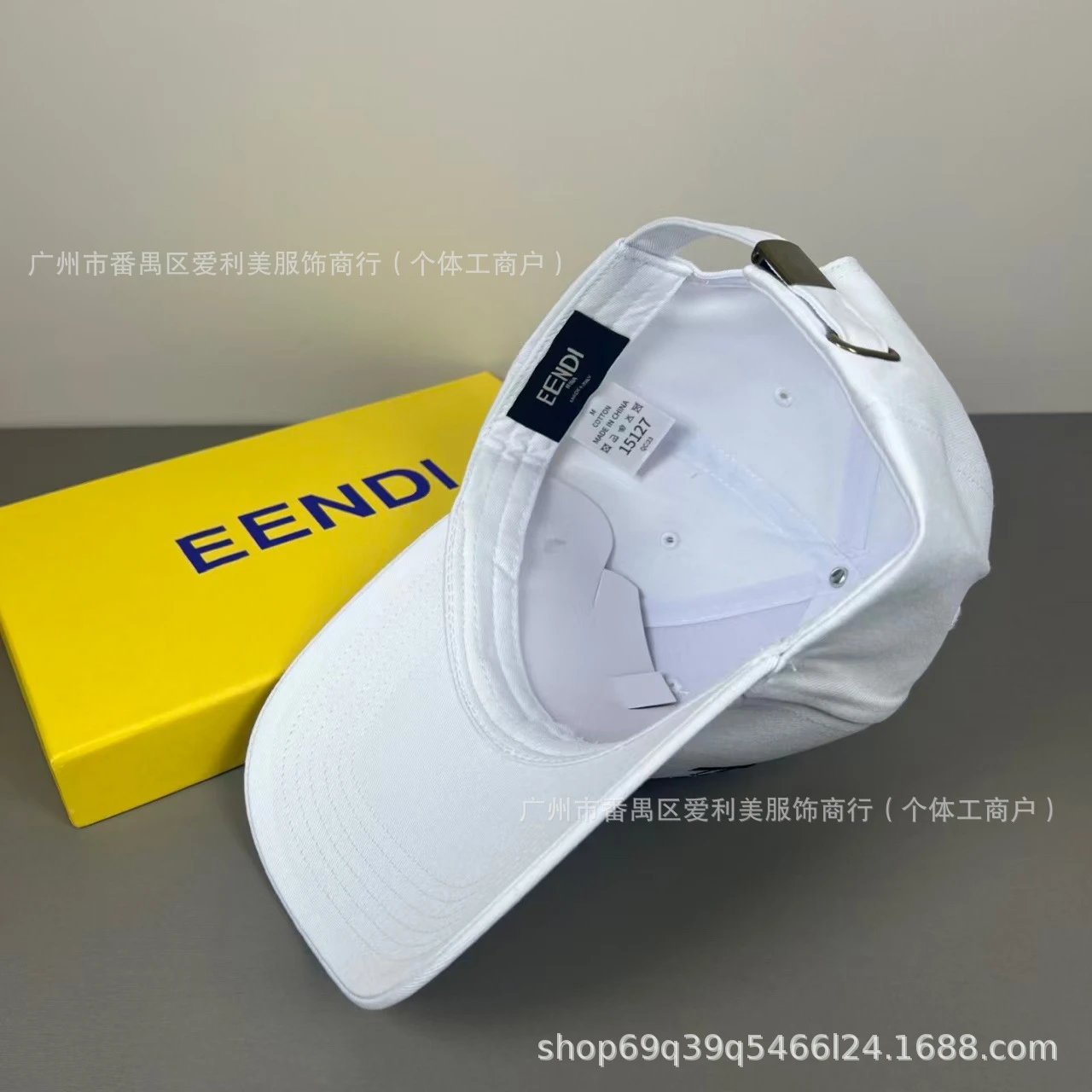 Fendi Eendi Roma Embroidered Navy Baseball Cap - 11