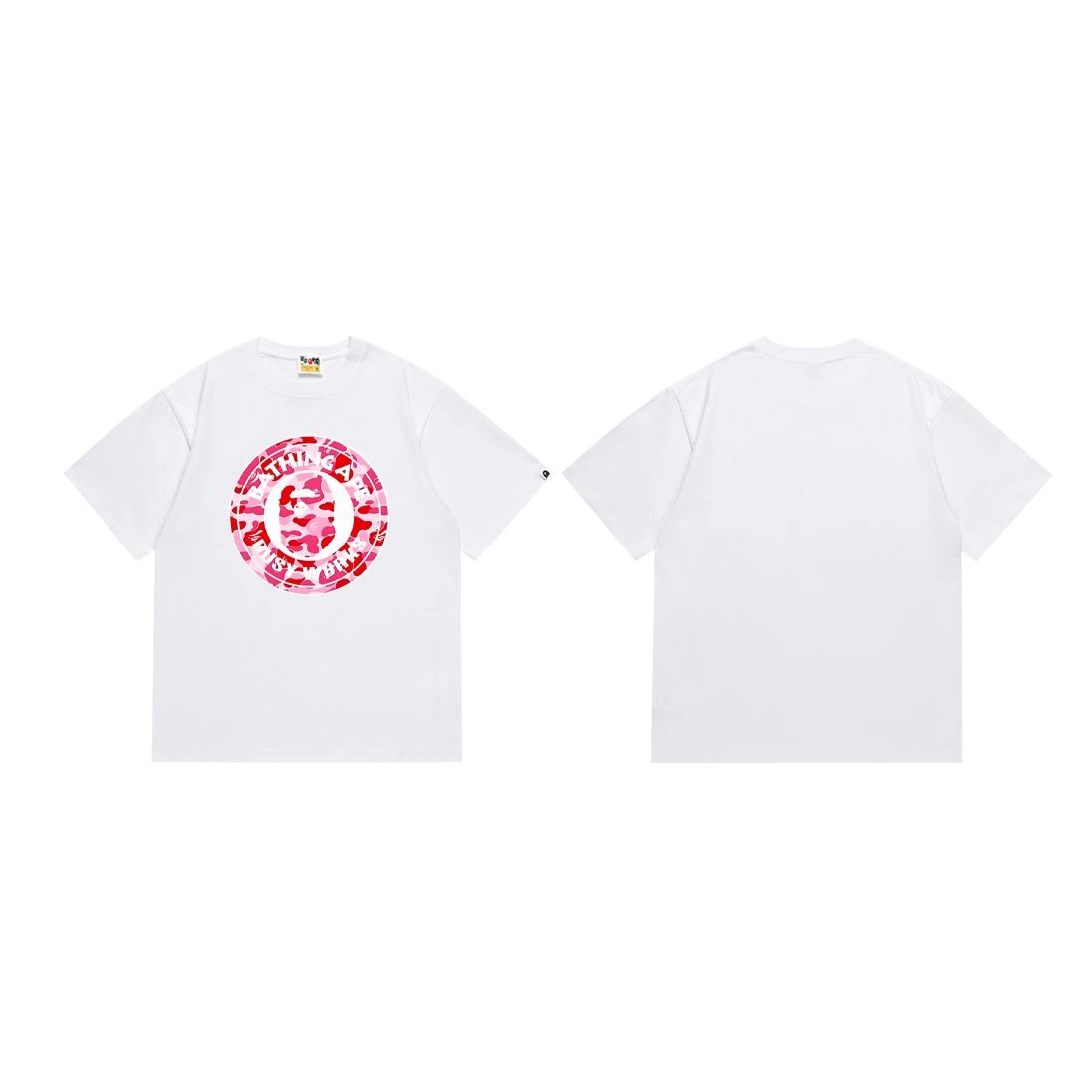 A Bathing Ape Pixel Camo Ape Head White T-Shirt - 15