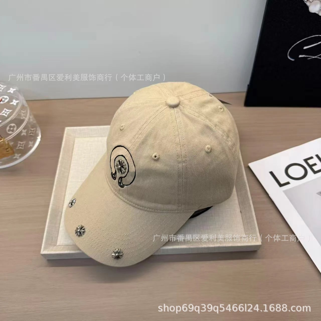Chrome Hearts Embroidered Logo Baseball Cap White - 8