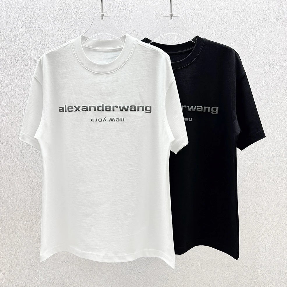 Alexander Wang Logo Neckband T-Shirt Black - 25