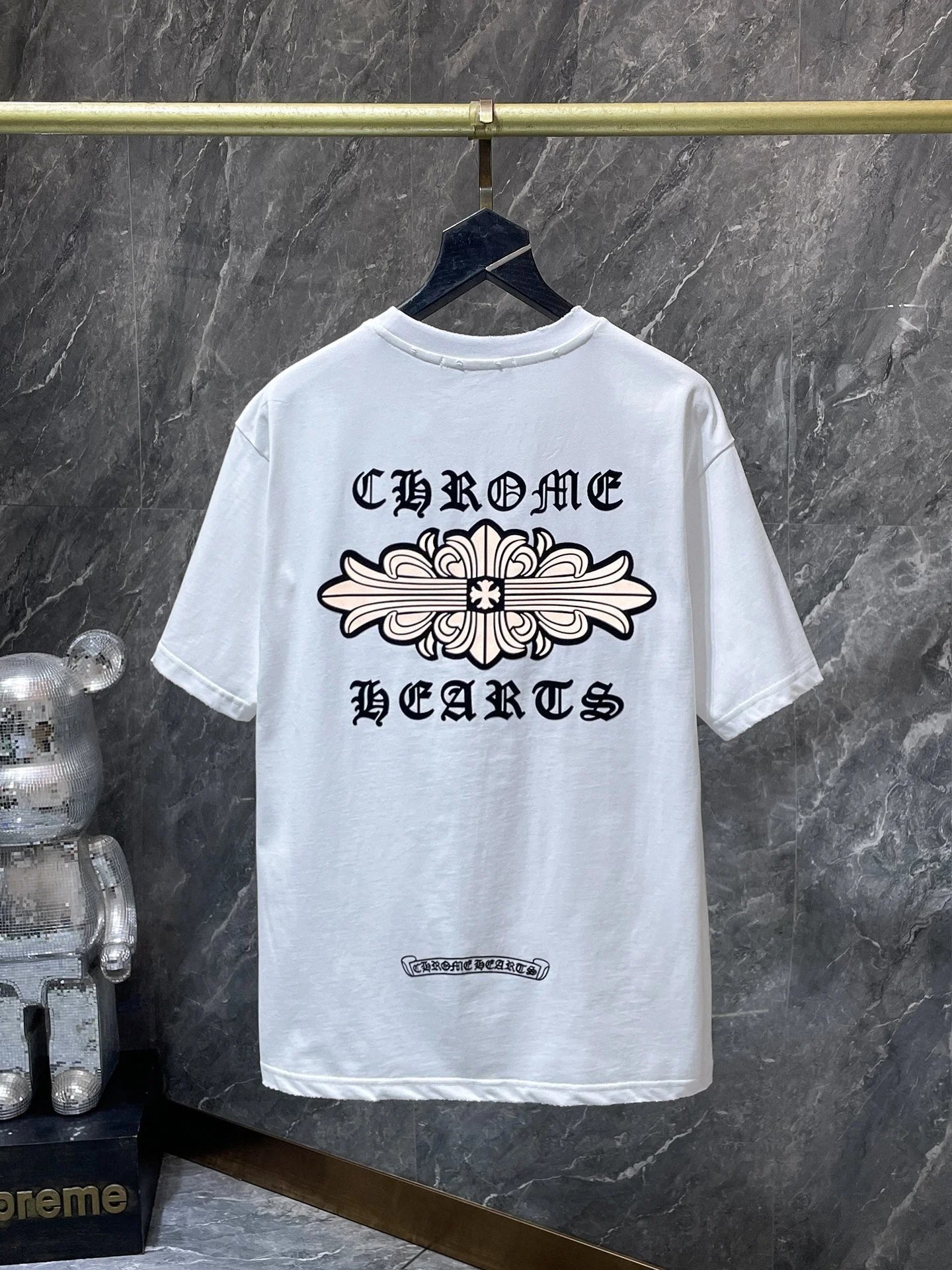 Chrome Hearts Embroidered Circle Logo White T-Shirt - 21