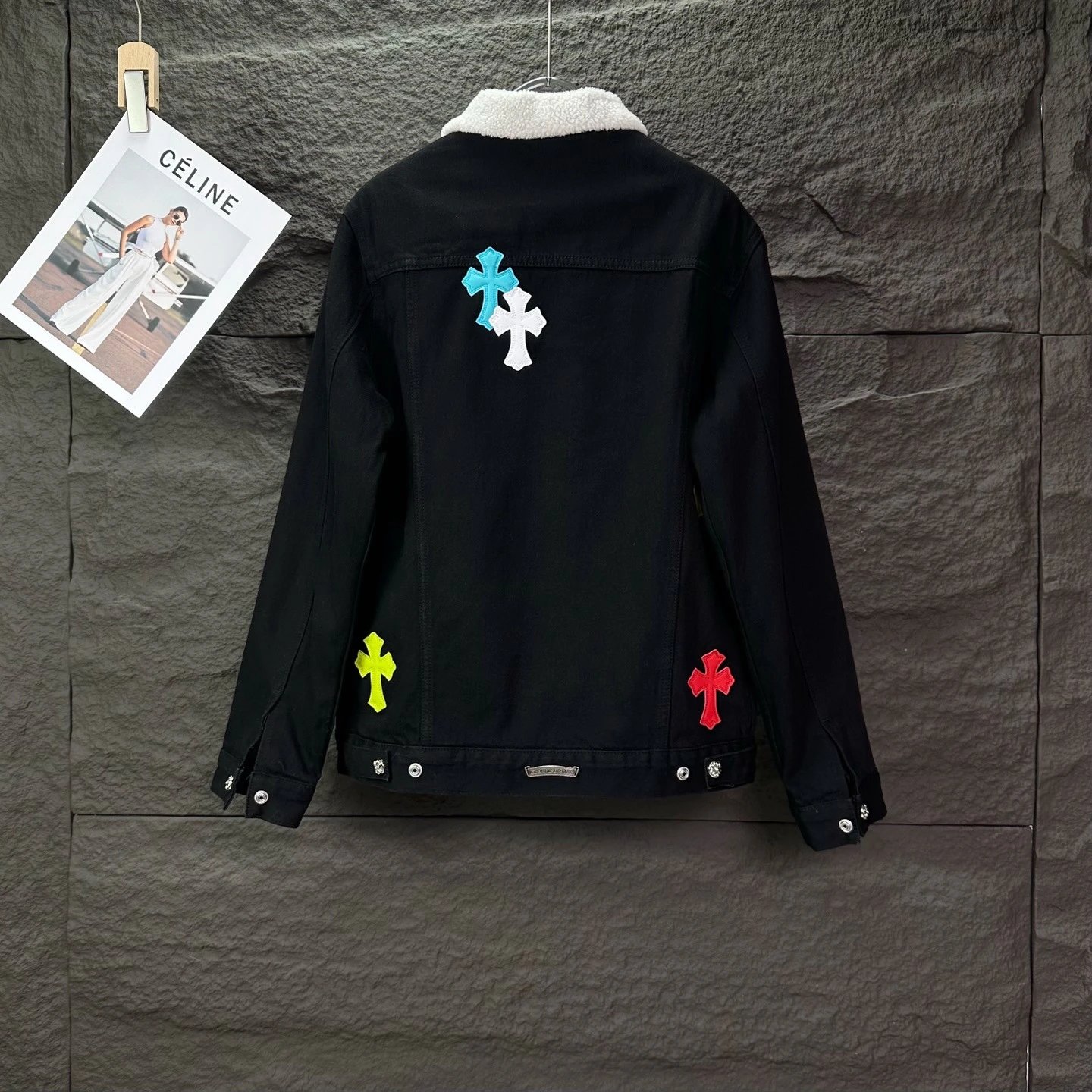 Chrome Hearts Cross Patch Denim Jacket Black - 5