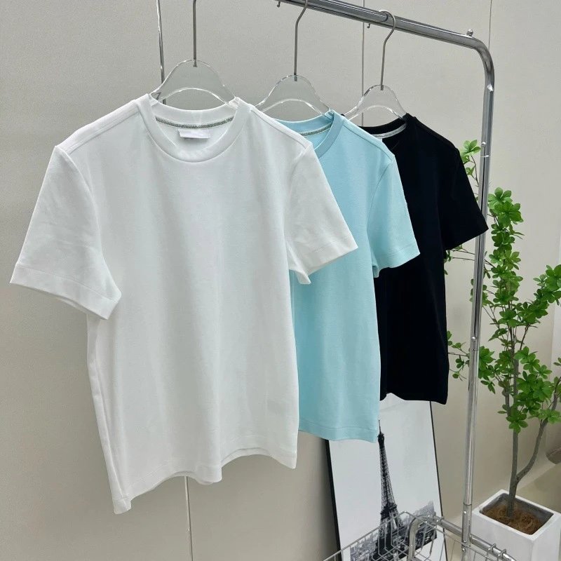 Design Basic Crew Neck White T-Shirt Tops.t Shirts - 3