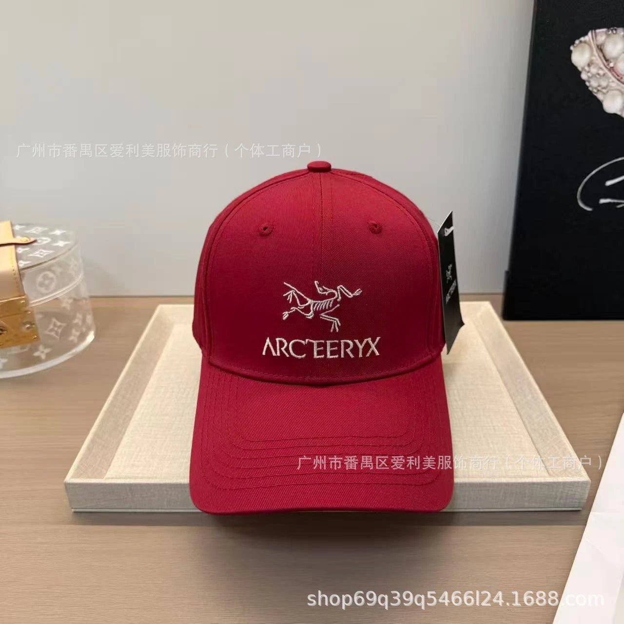 Arc'teryx Logo Embroidered Gray Baseball Cap - 6