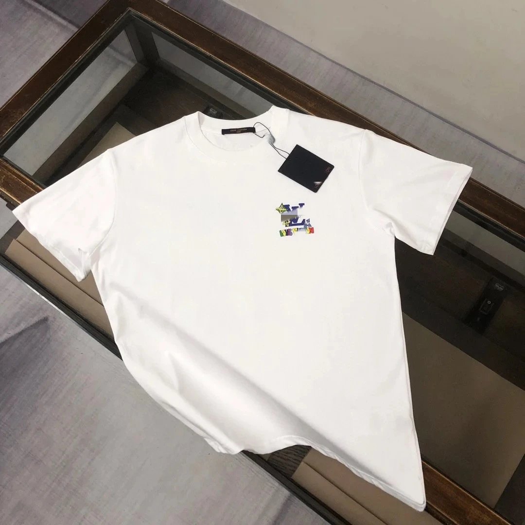Louis Vuitton Painted Logo Black T-Shirt - 10