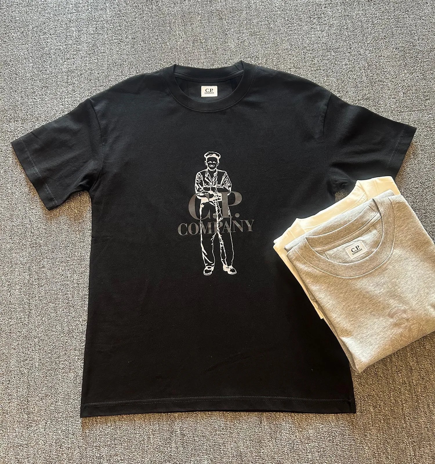 C.P. Company Patch Logo Black T-Shirt - 11