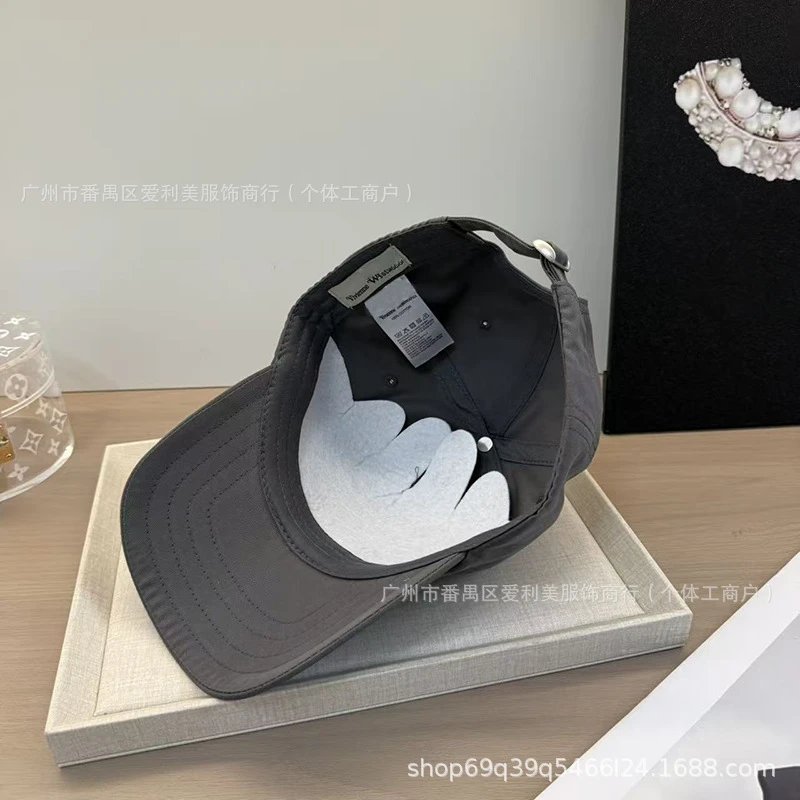 Vivienne Westwood Orb Logo Baseball Cap Gray - 3