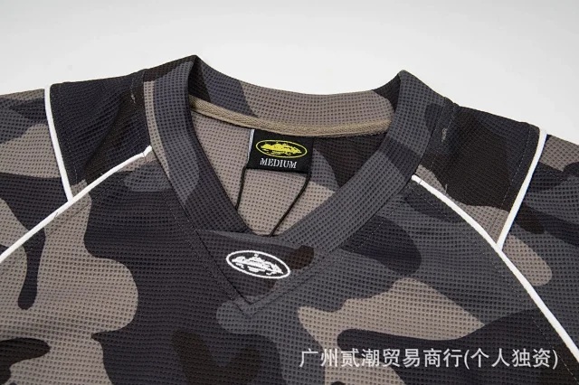 Corteiz T-Shirts Alcatraz logo mesh sports jersey product detail image 5
