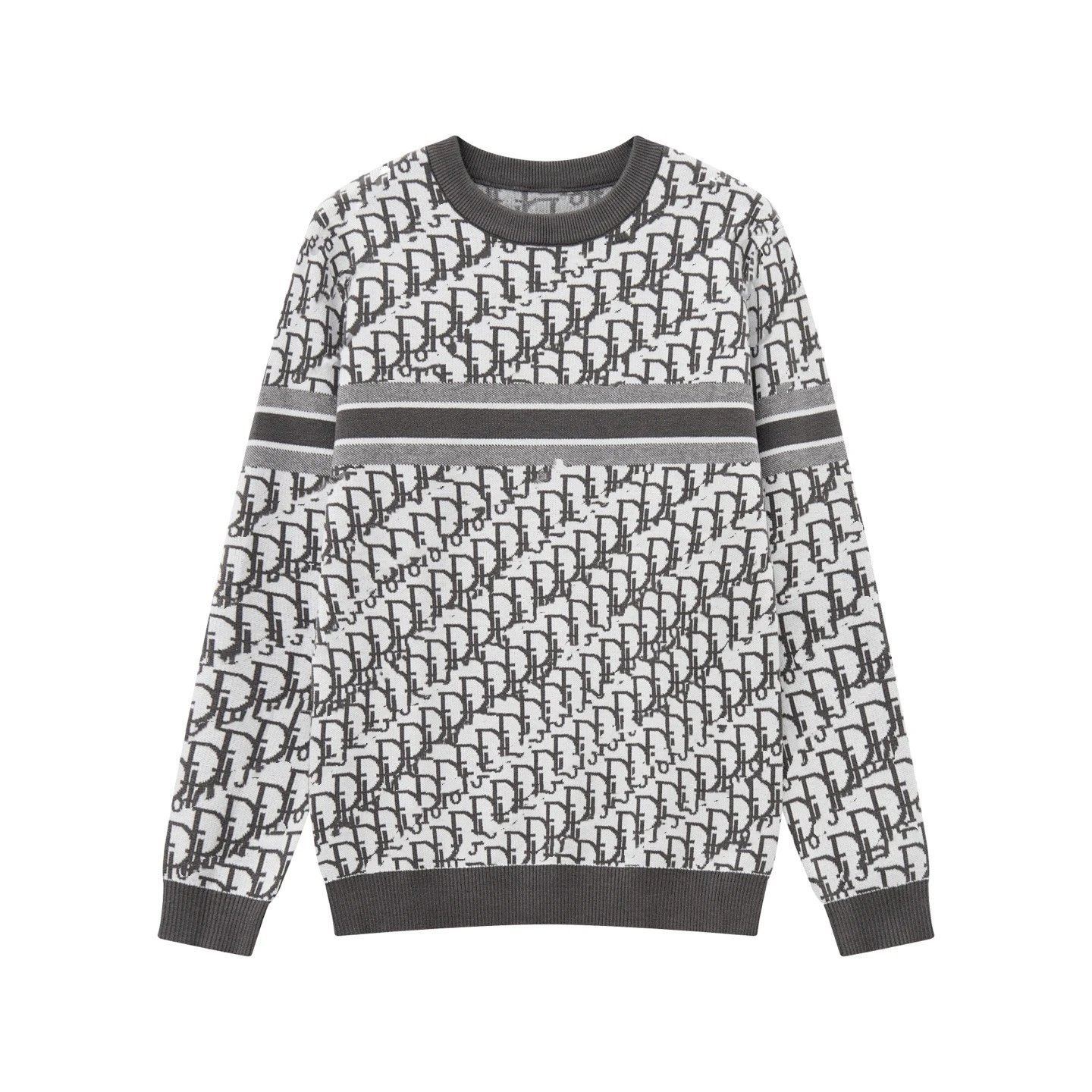 Dolce & Gabbana Knitwear Crewneck logo jacquard sweater — 36