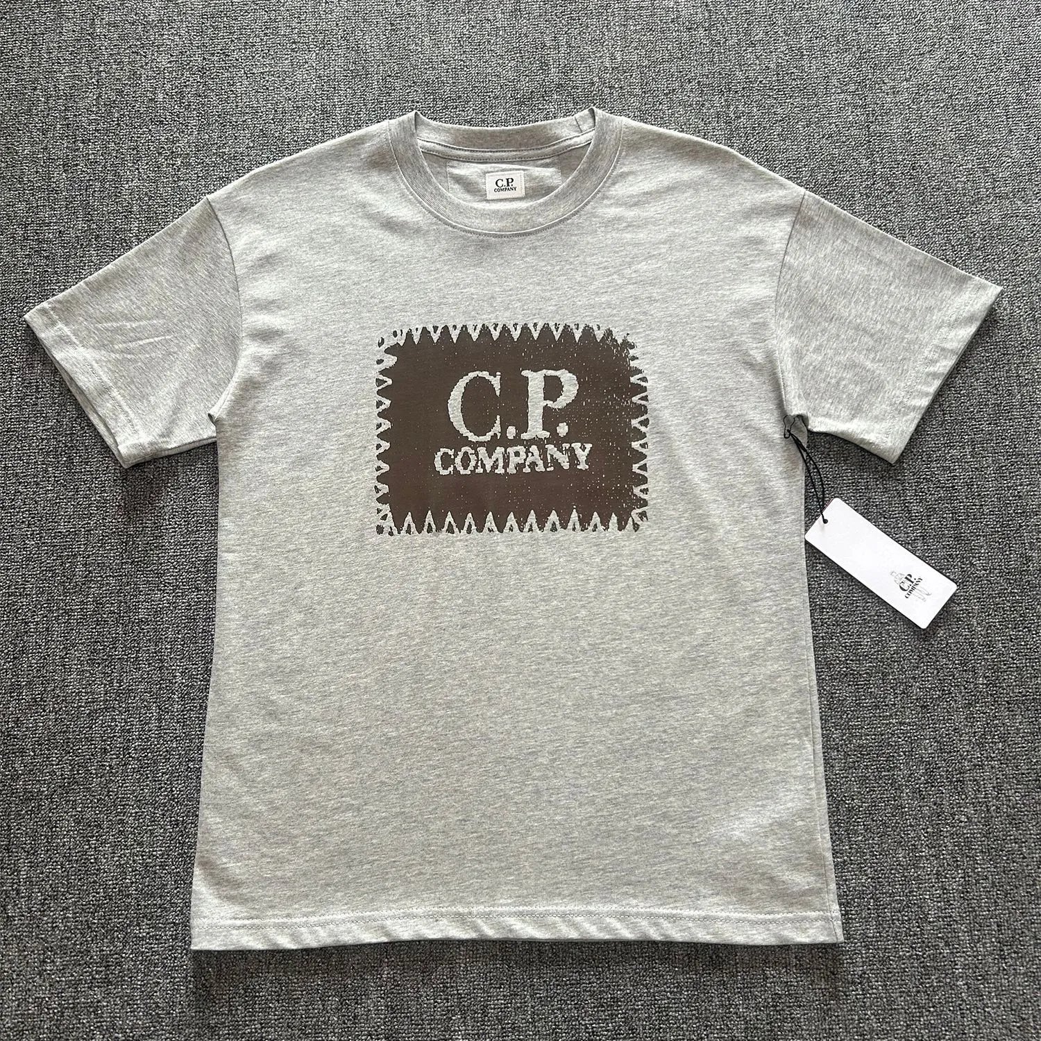 C.P. Company Patch Logo Black T-Shirt - 14
