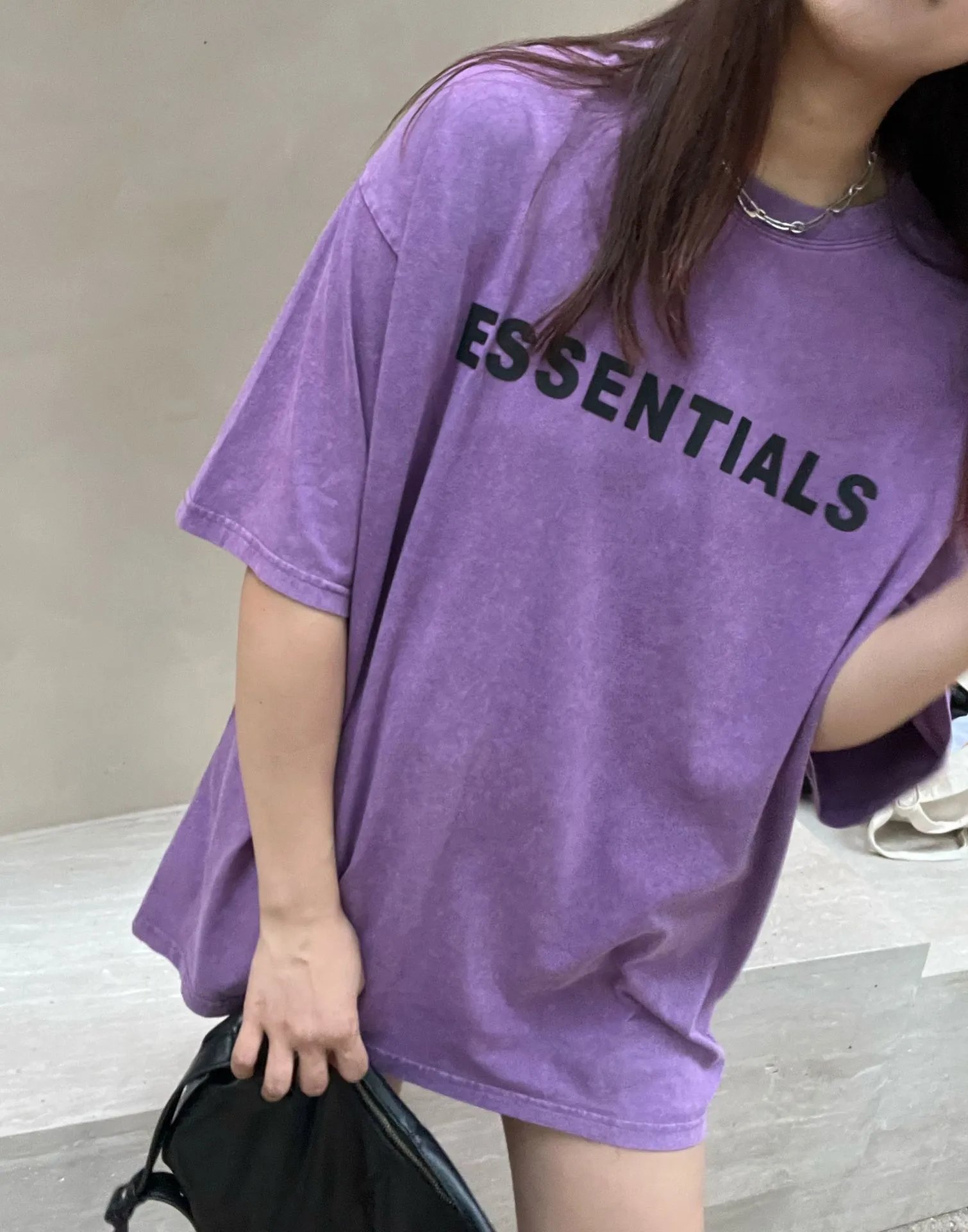 Fear of God Essentials Acid Wash Pink T-Shirt - 17