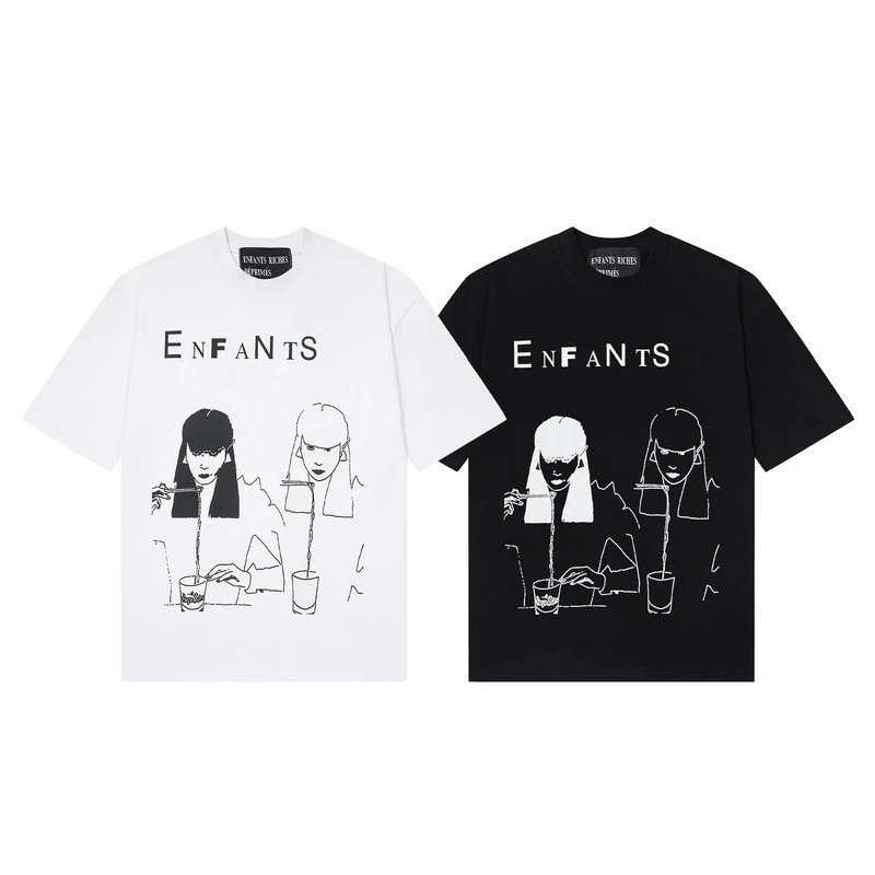Enfants Riches Déprimés Enfants Graphic Print T-Shirt White / Black - 15