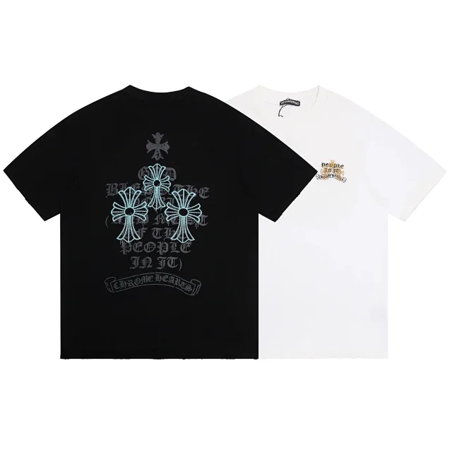 Chrome Hearts T-Shirts Embroidered Cross Graphic product detail image 3