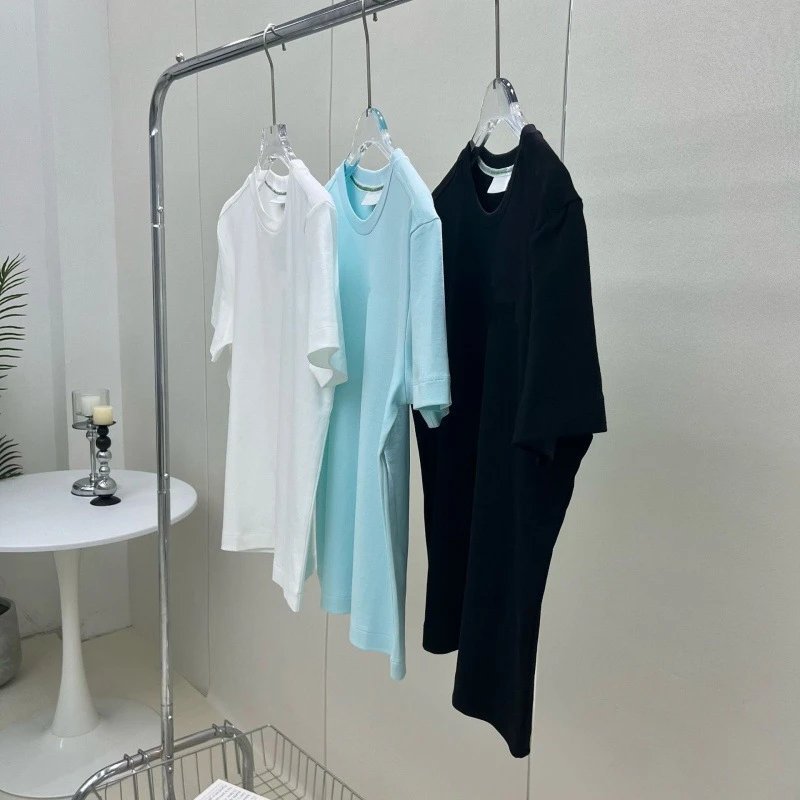 Design Basic Crew Neck White T-Shirt Tops.t Shirts - 4