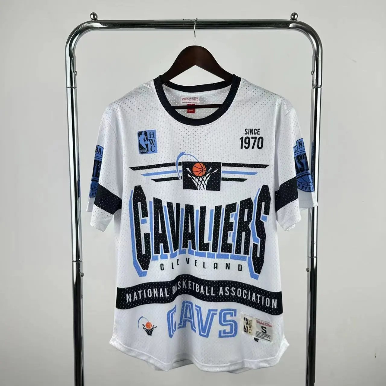 Mitchell & Ness Houston Rockets Throwback Mesh Jersey White - 9