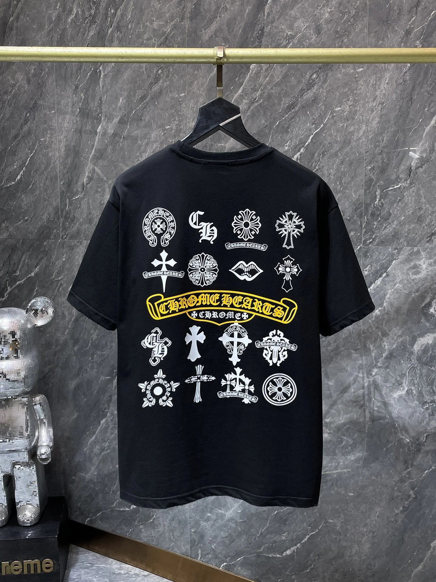 Chrome Hearts Embroidered Circle Logo White T-Shirt - 26