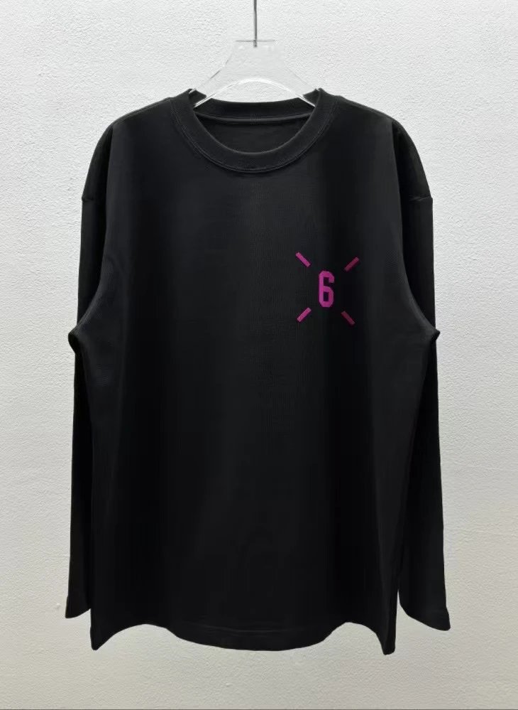 Design Cat Print Long Sleeve T-Shirt White - 30