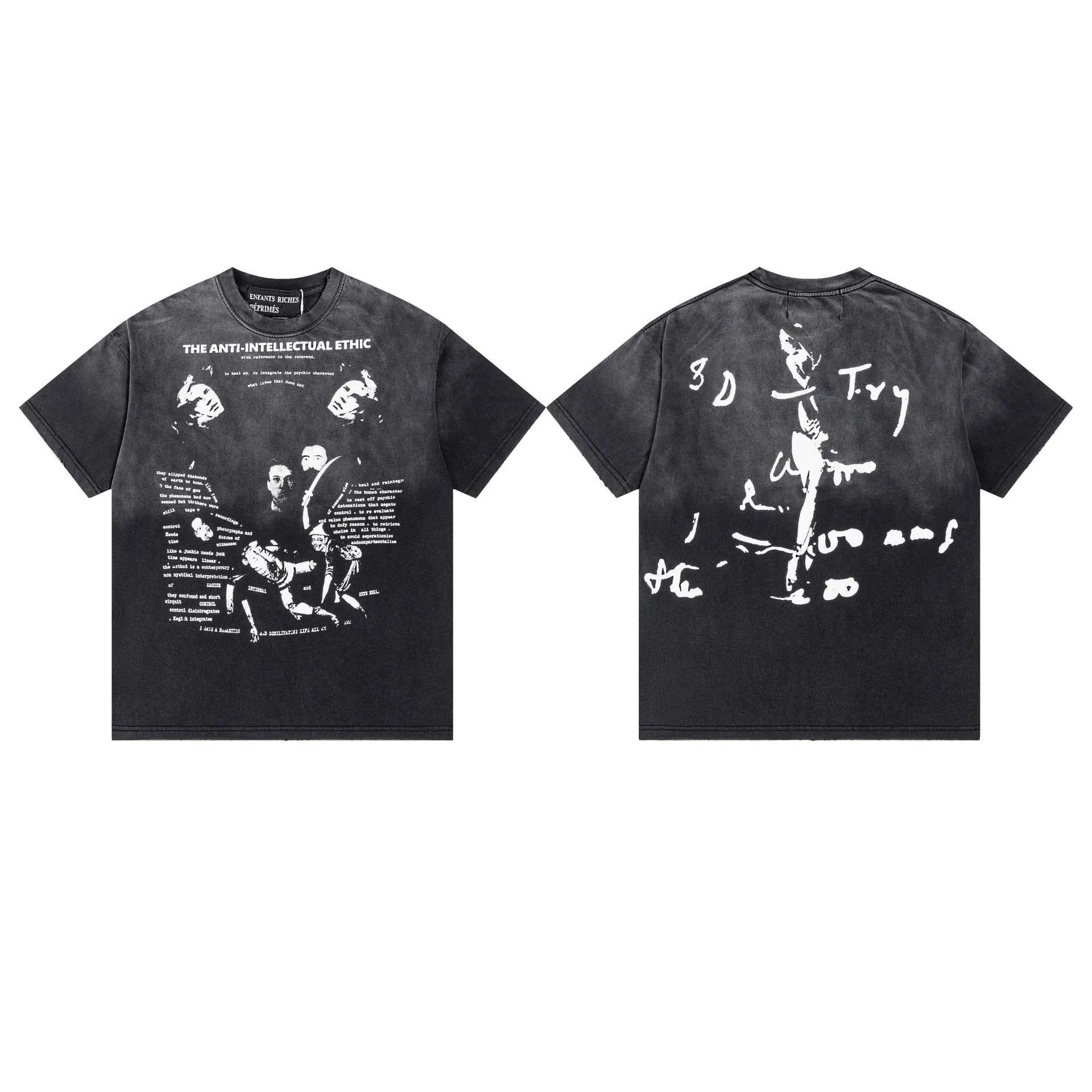 Enfants Riches Déprimés Enfants Graphic Print T-Shirt White / Black - 22
