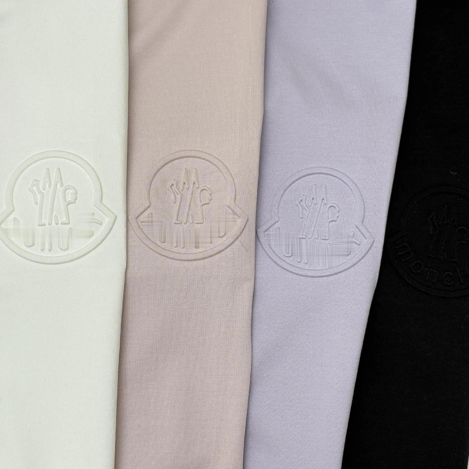 Moncler Logo Embroidered White T-Shirt - 17