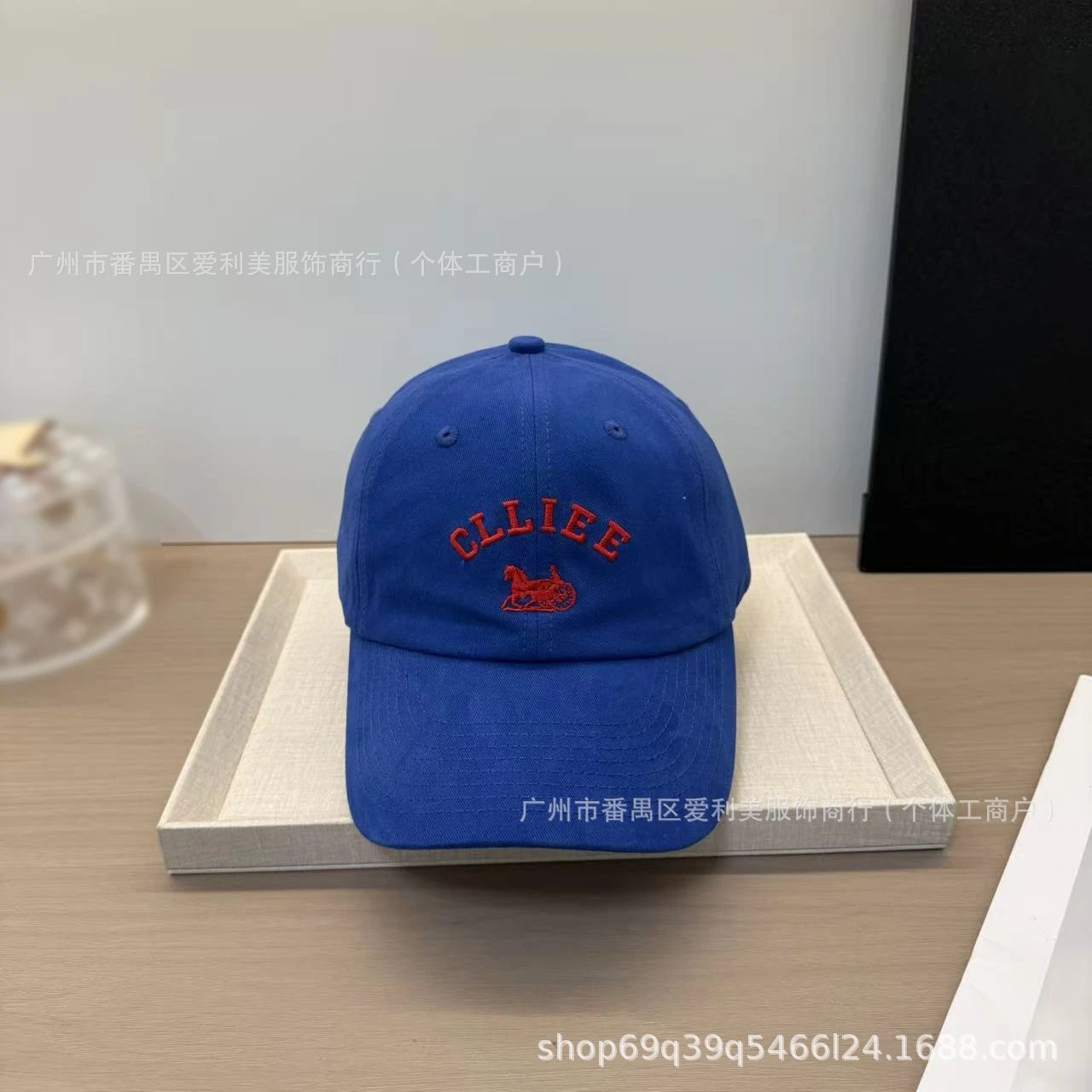 Design CLLIEE Embroidered Horse Carriage Logo Baseball Cap Army Green Baseball Cap - 15