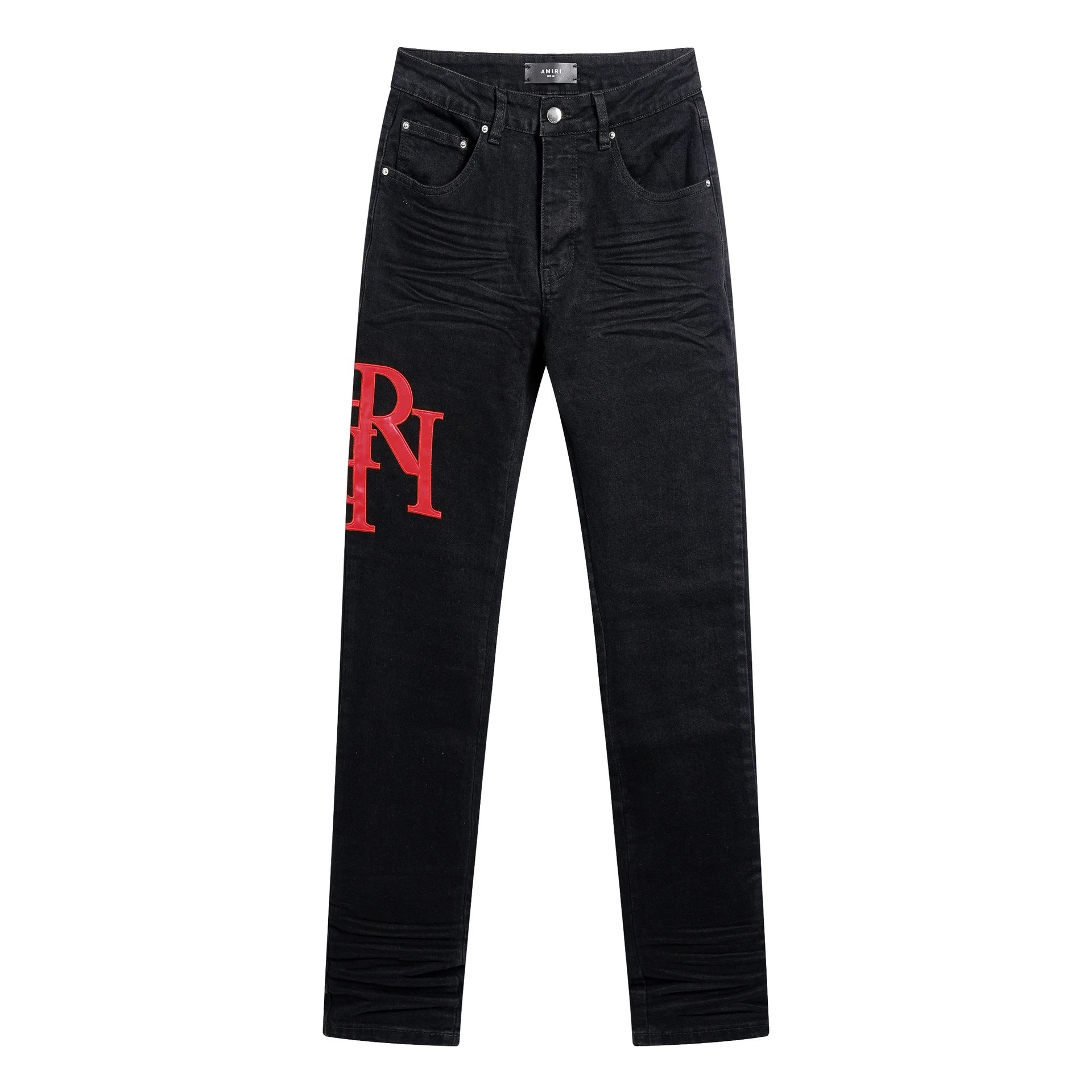 Design Floral Embroidered Flared Jeans Light Wash - 5