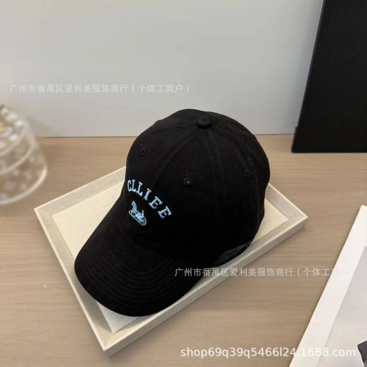 Design CLLIEE Embroidered Horse Carriage Logo Baseball Cap Army Green Baseball Cap - 20