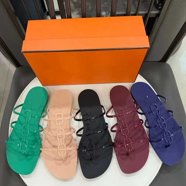 Hermès Sandals Egerie chain-link jelly product detail image 1