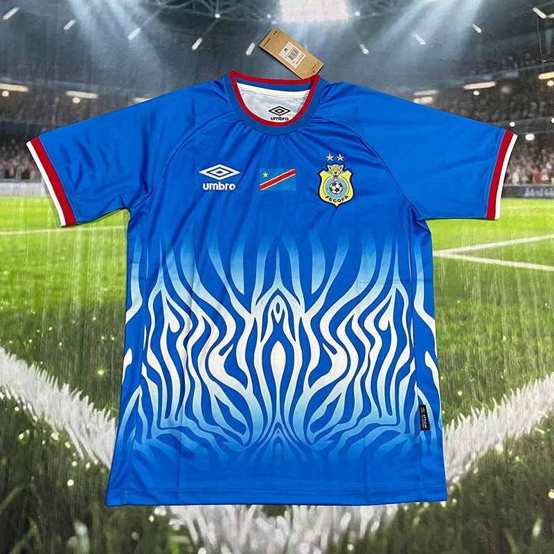 Umbro DR Congo National Team 2023 Home Jersey Red Yellow - 5
