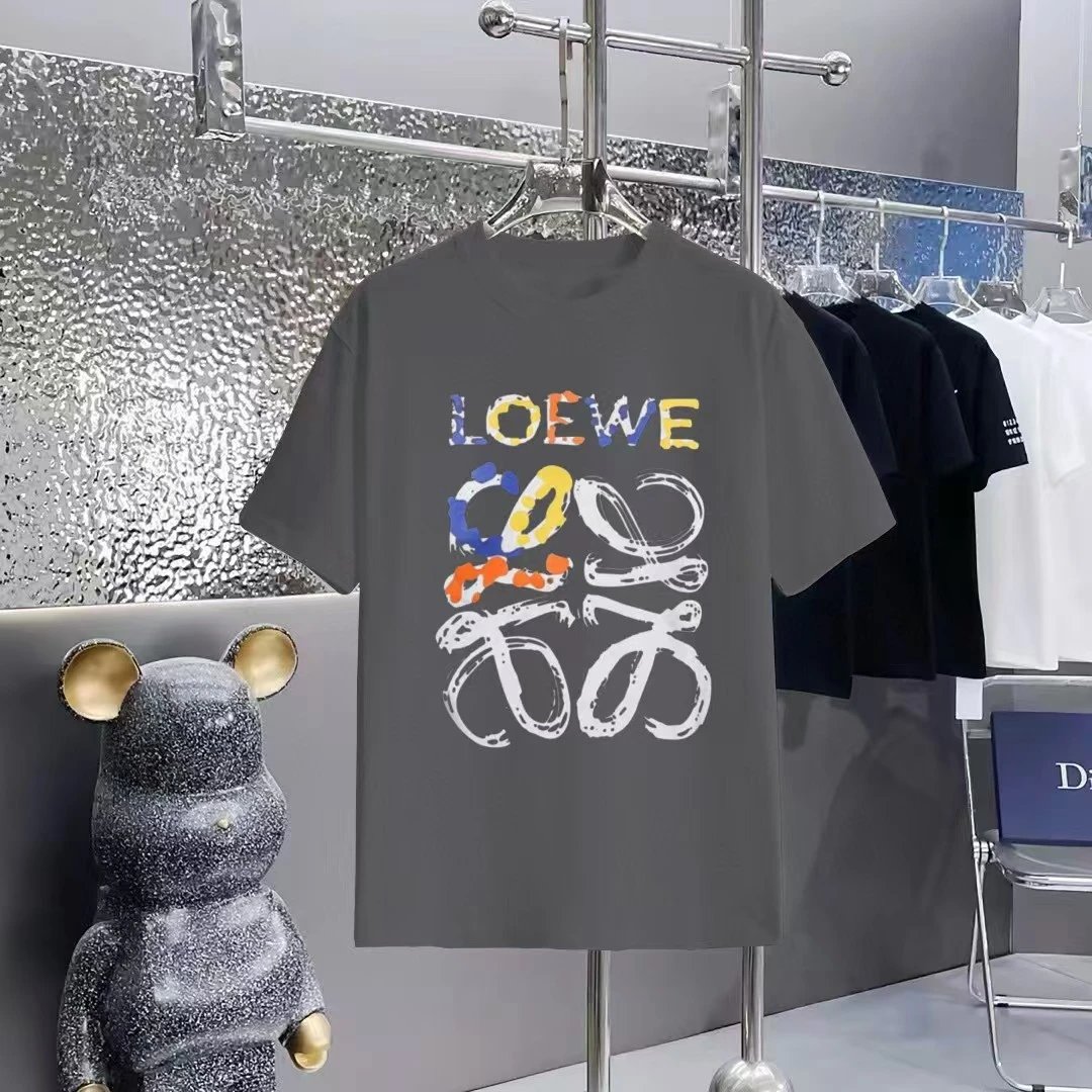 Loewe Puzzle Logo Print Black T-Shirt - 36