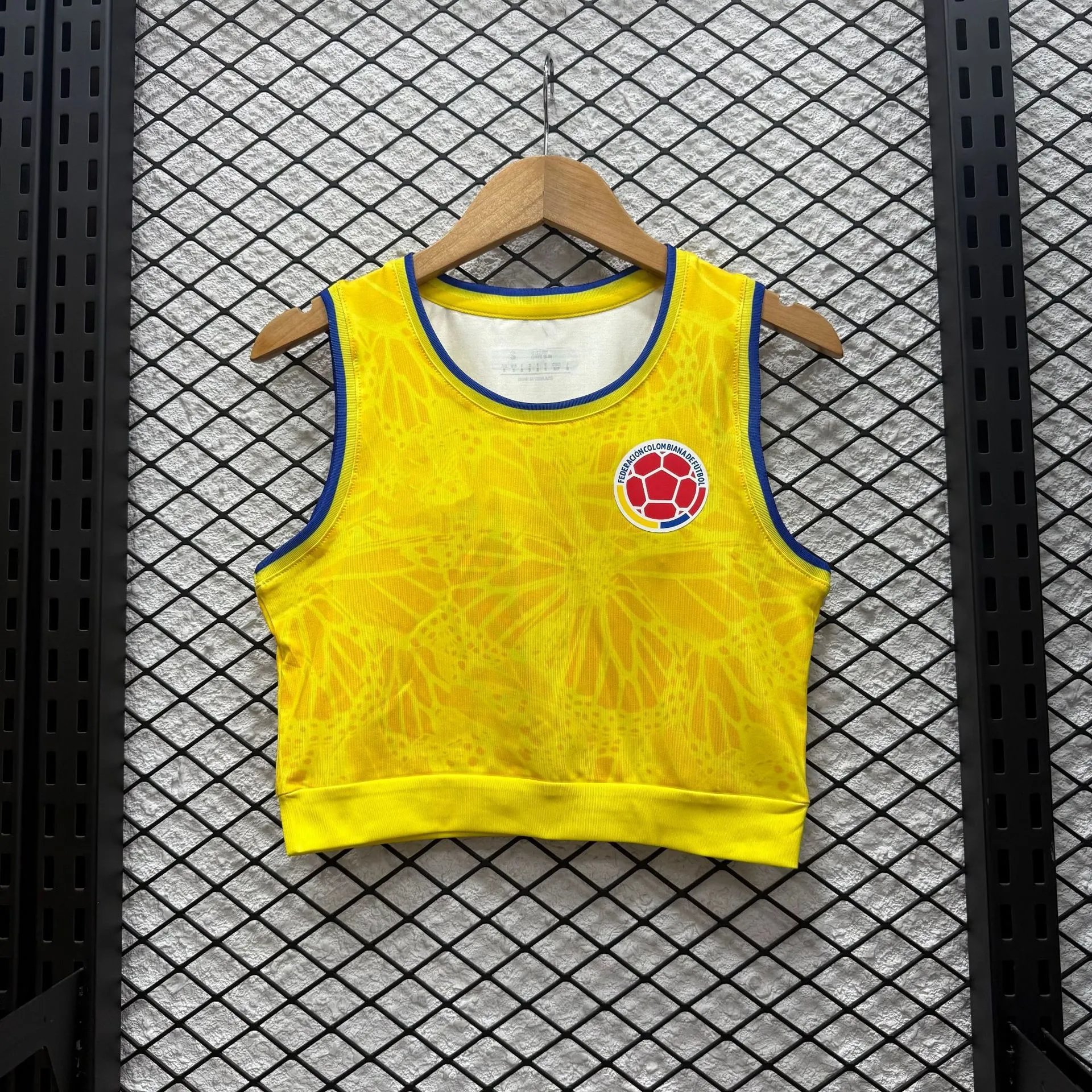 Kappa Cropped Tank Top with Black Diagonal Stripe and Red Cross Logo White Vest Top - 13
