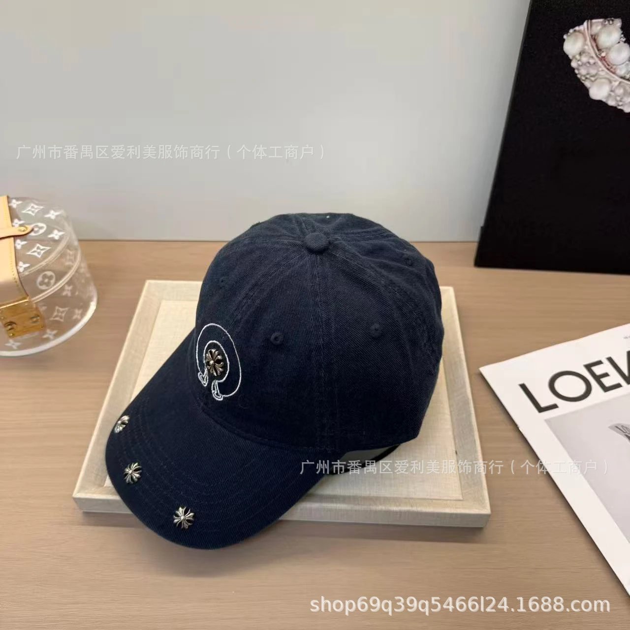 Chrome Hearts Embroidered Logo Baseball Cap White - 3
