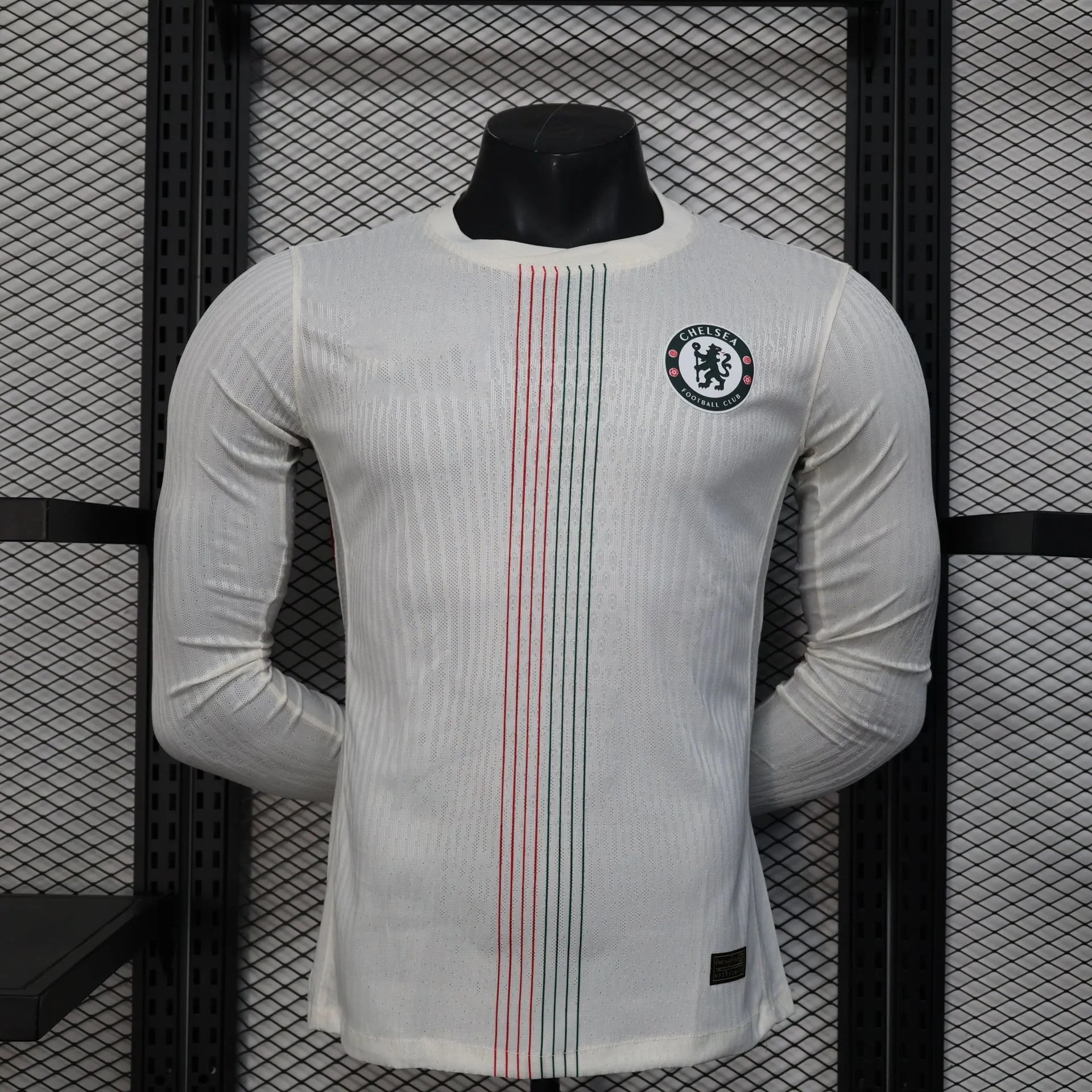 Inter Milan 2024-25 Third Jersey White Blue Geometric Pattern Long-Sleeve Jersey - 12
