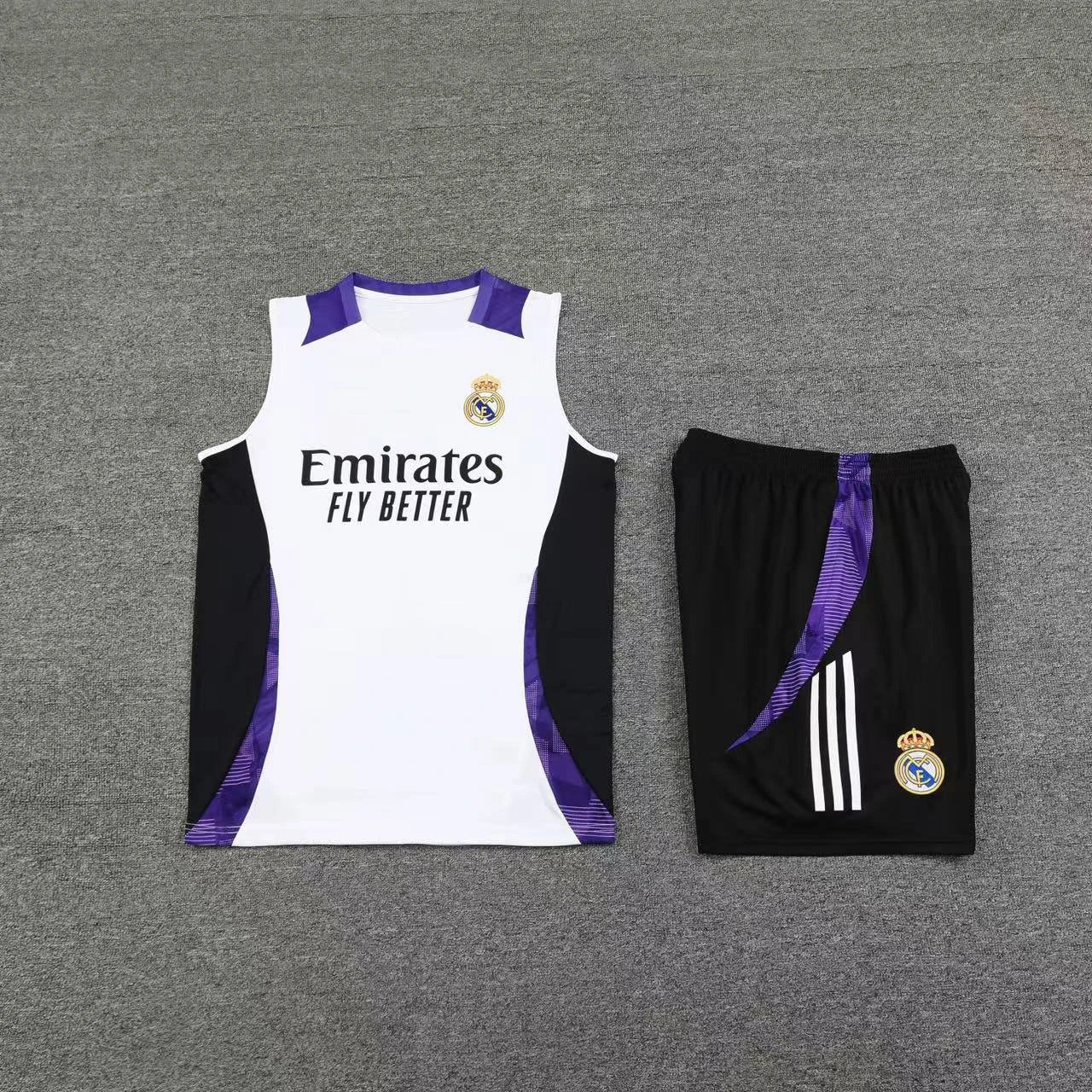 Paris Saint-Germain Training Vest and Shorts Set Pink / Black - 2