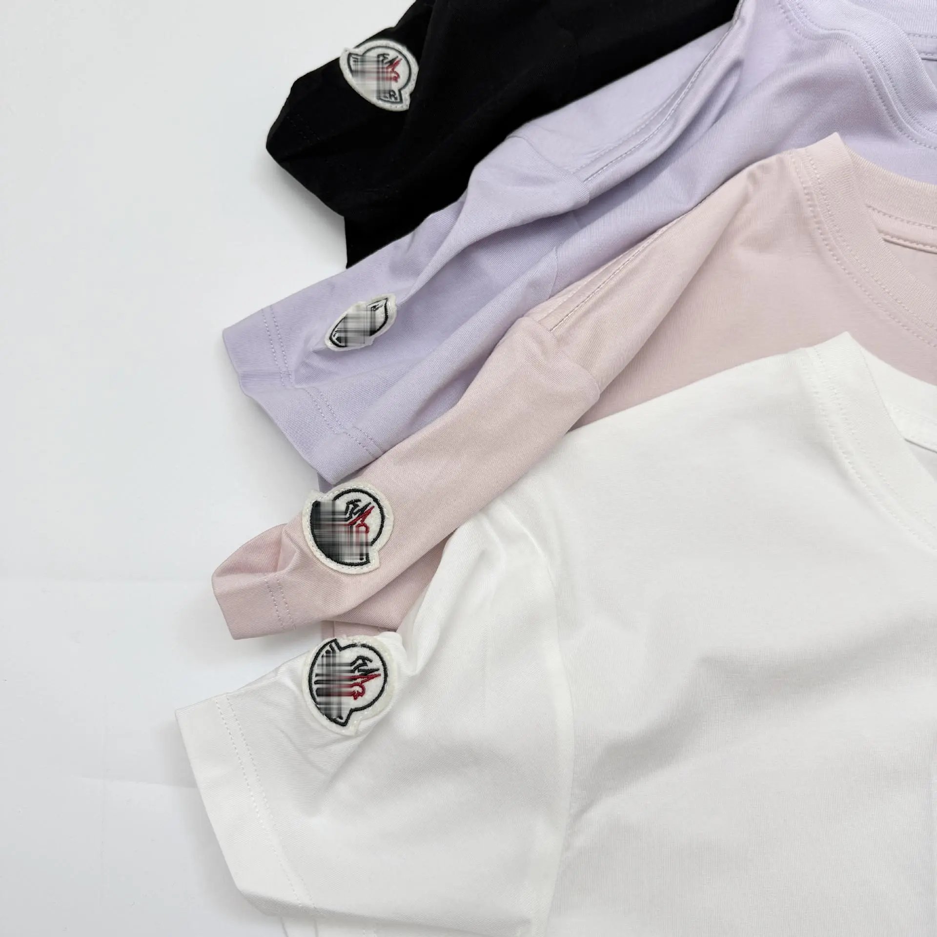 Moncler Logo Embroidered White T-Shirt - 13