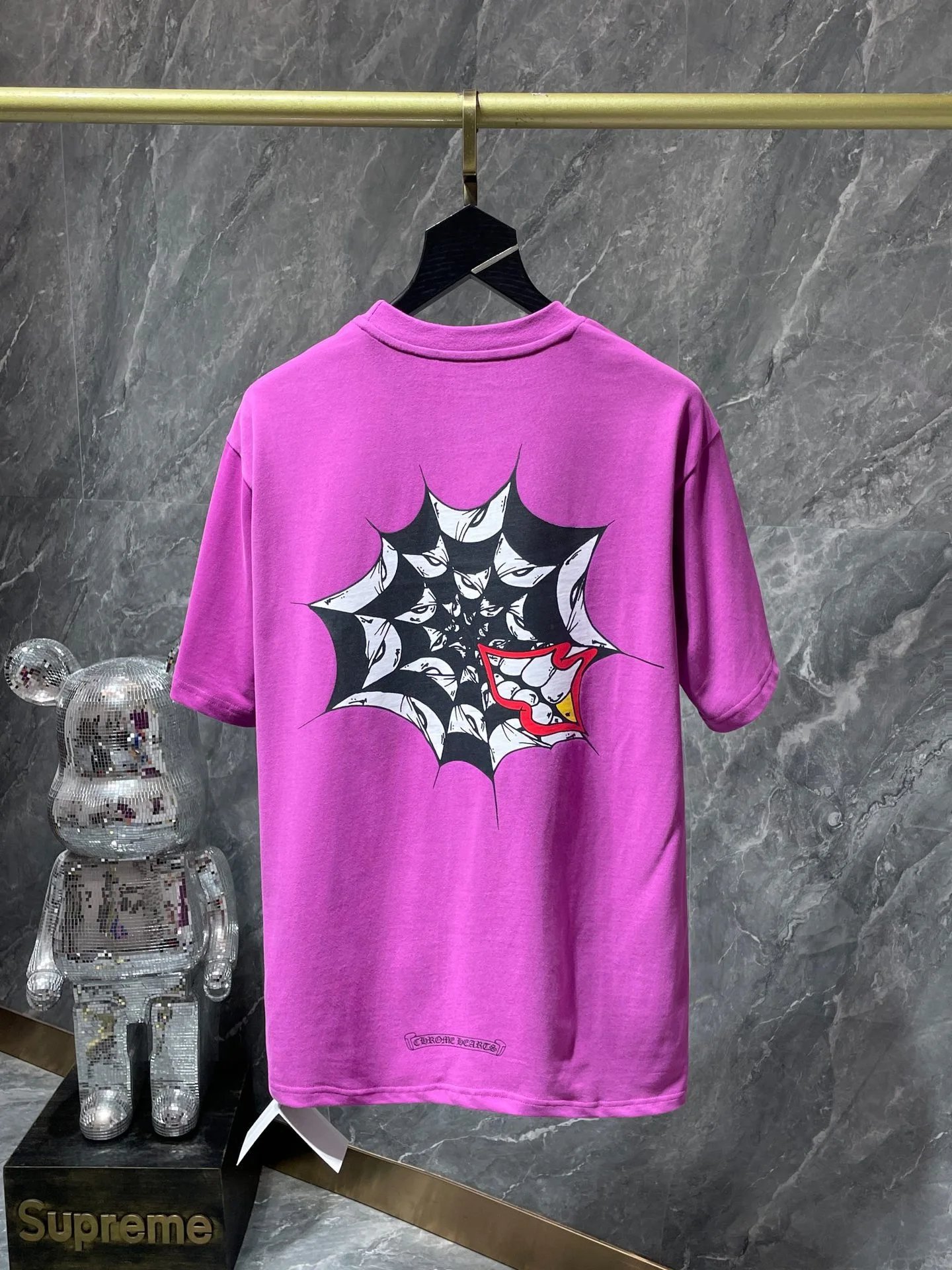 Design Sick Heart x Chain Science Red Graphic Print T-Shirt T-Shirts - 6