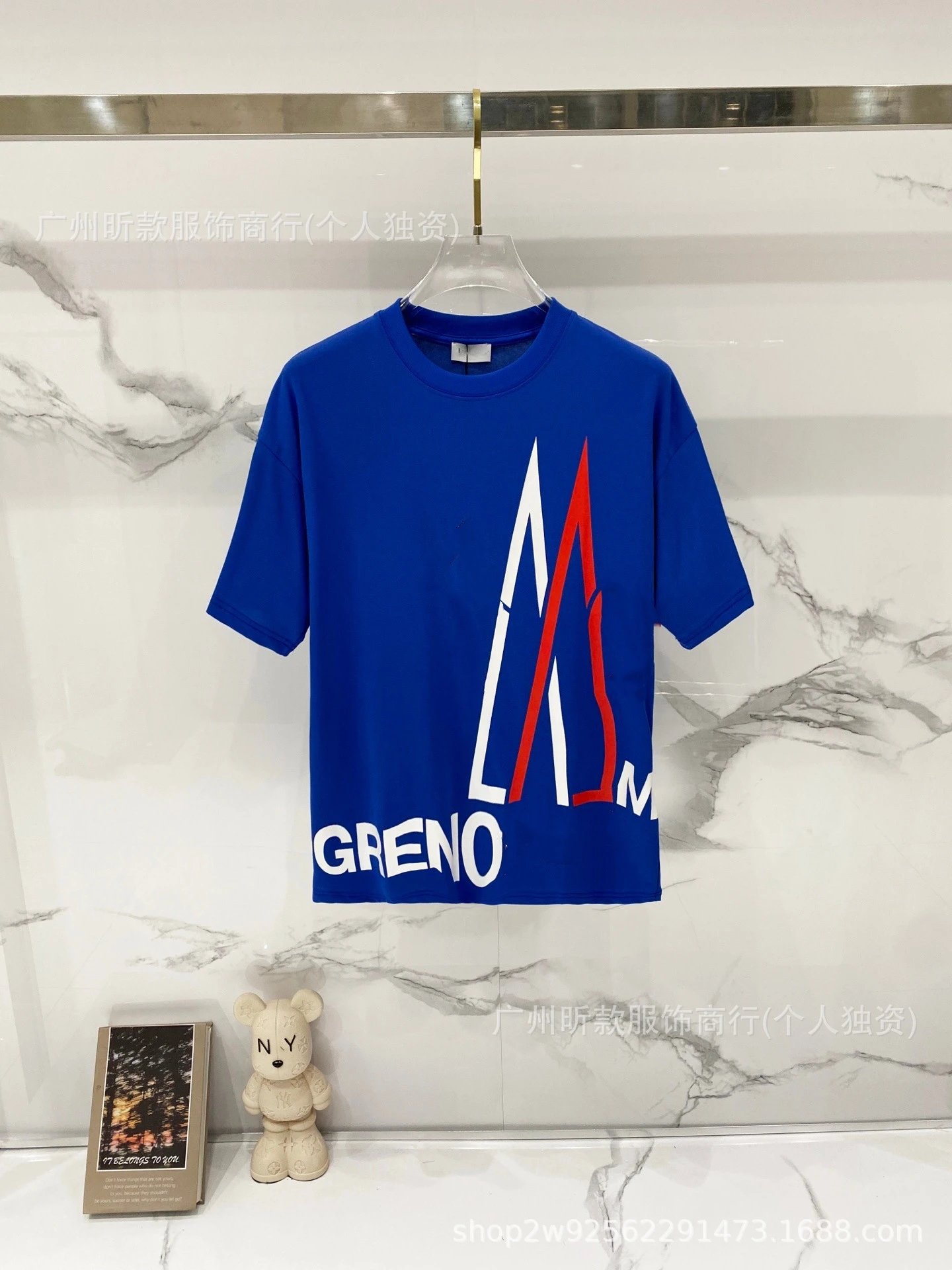 Moncler Logo Print White T-Shirt - 50